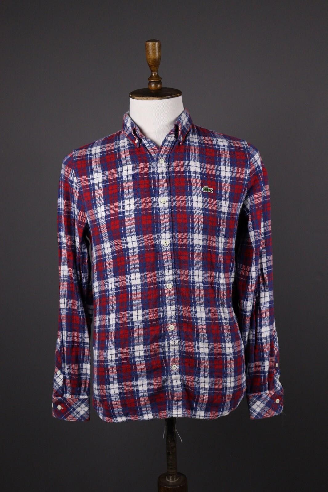 Lacoste Lacoste Live Multicolor Check Button Down Shirt Size 40 Size US M / EU 48-50 / 2 - 1 Thumbnail