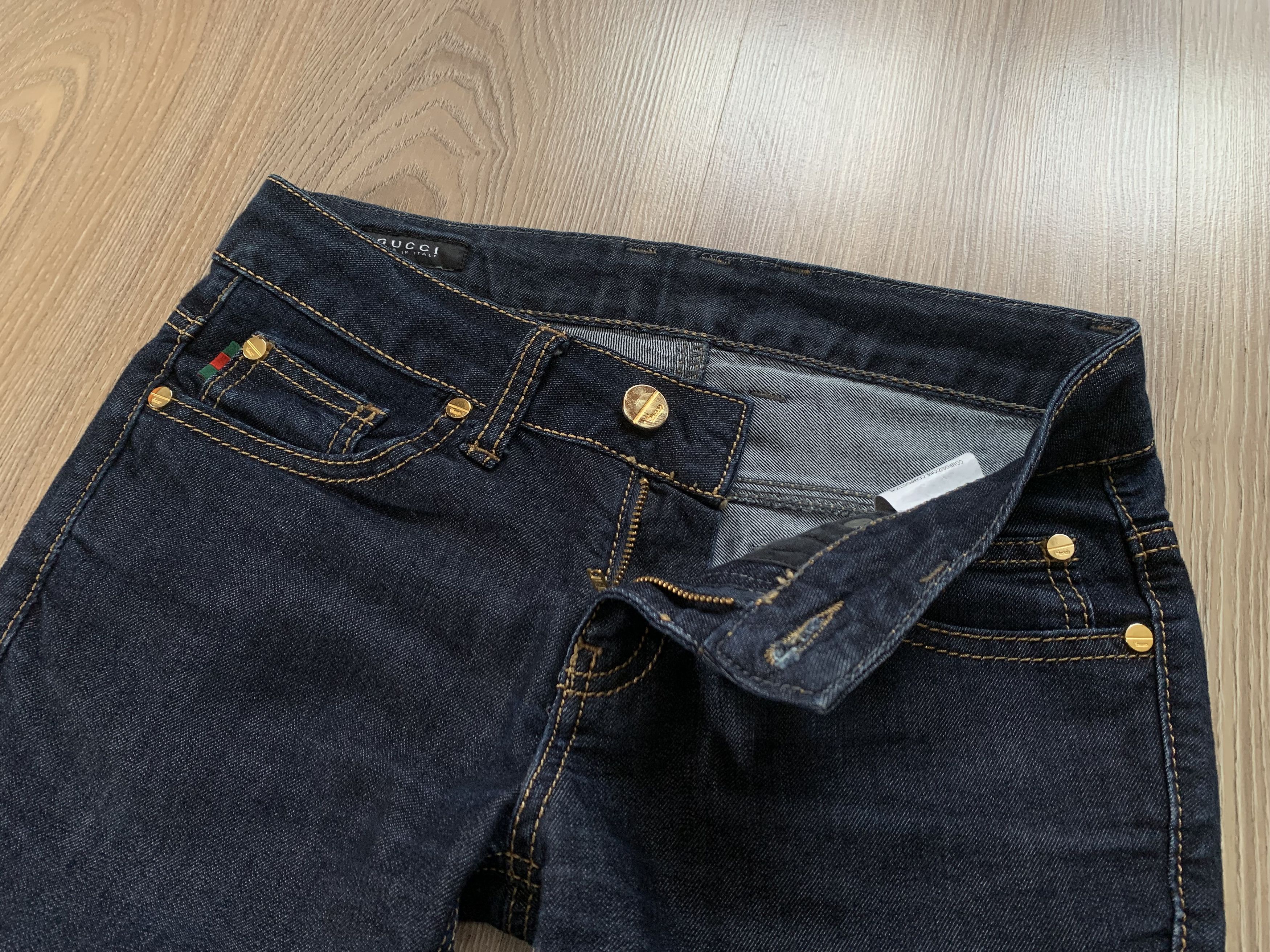 Gucci Vintage Womens Gucci Blue Skinny Jeans Size 25" / US 0 / IT 36 - 5 Thumbnail