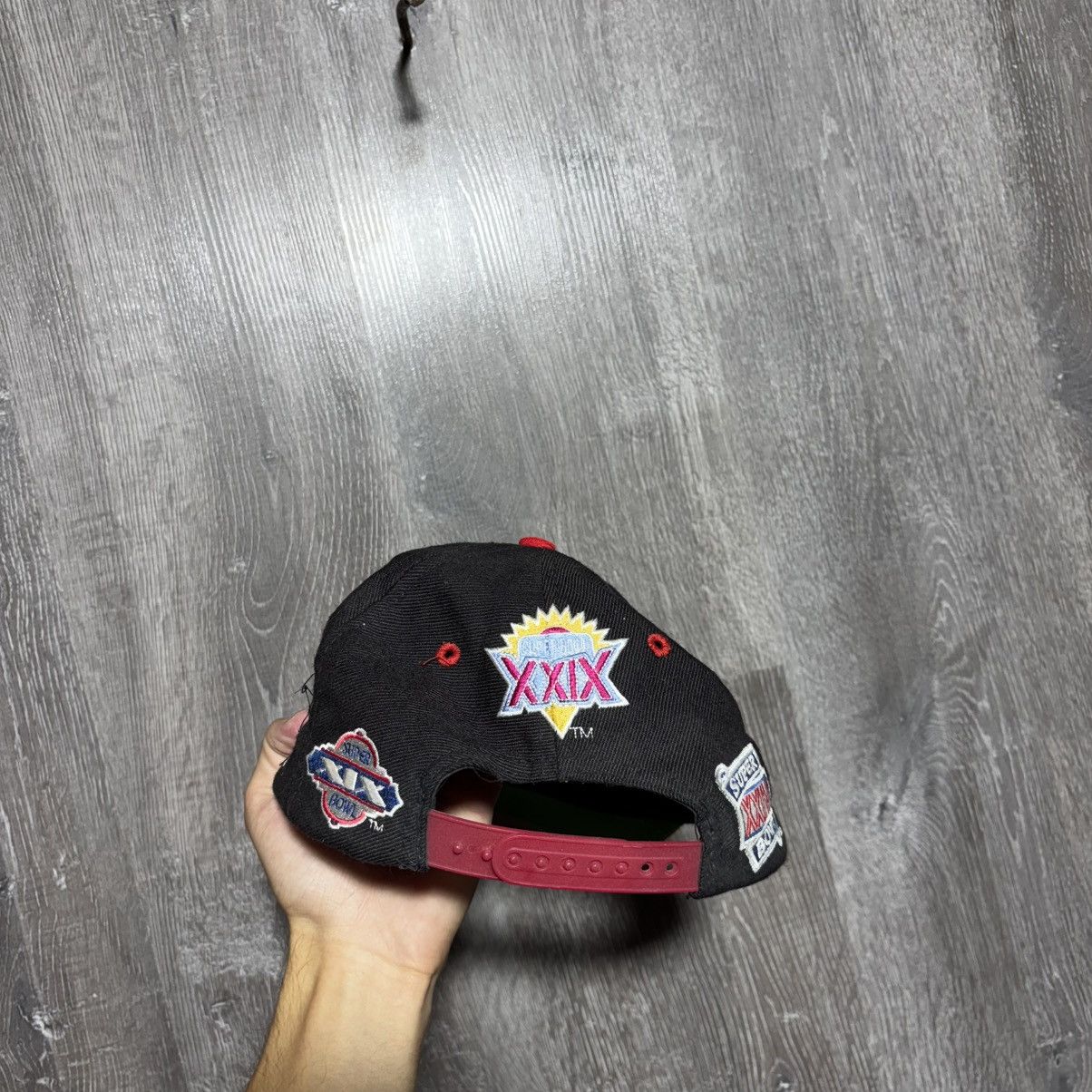 NFL Vintage 1980s San Francisco 49ers Superbowl Snapback Hat XVI Size ONE SIZE - 3 Thumbnail