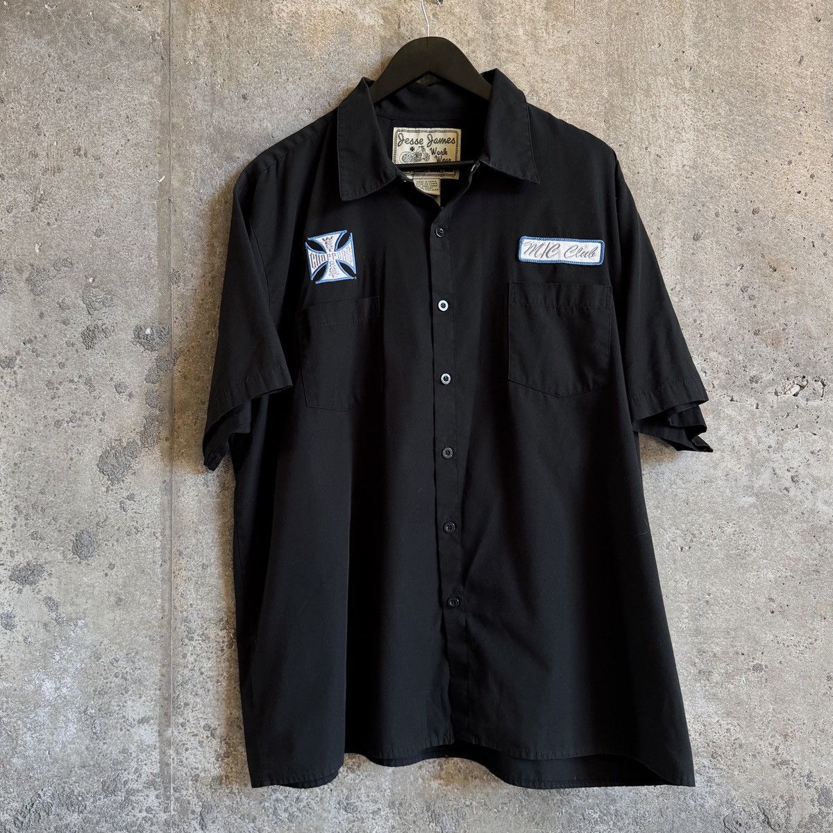 West Coast Choppers Vintage WEST COAST CHOPPERS WCC Chain Stitch Mechanic Shirt Size US XXL / EU 58 / 5 - 2 Thumbnail