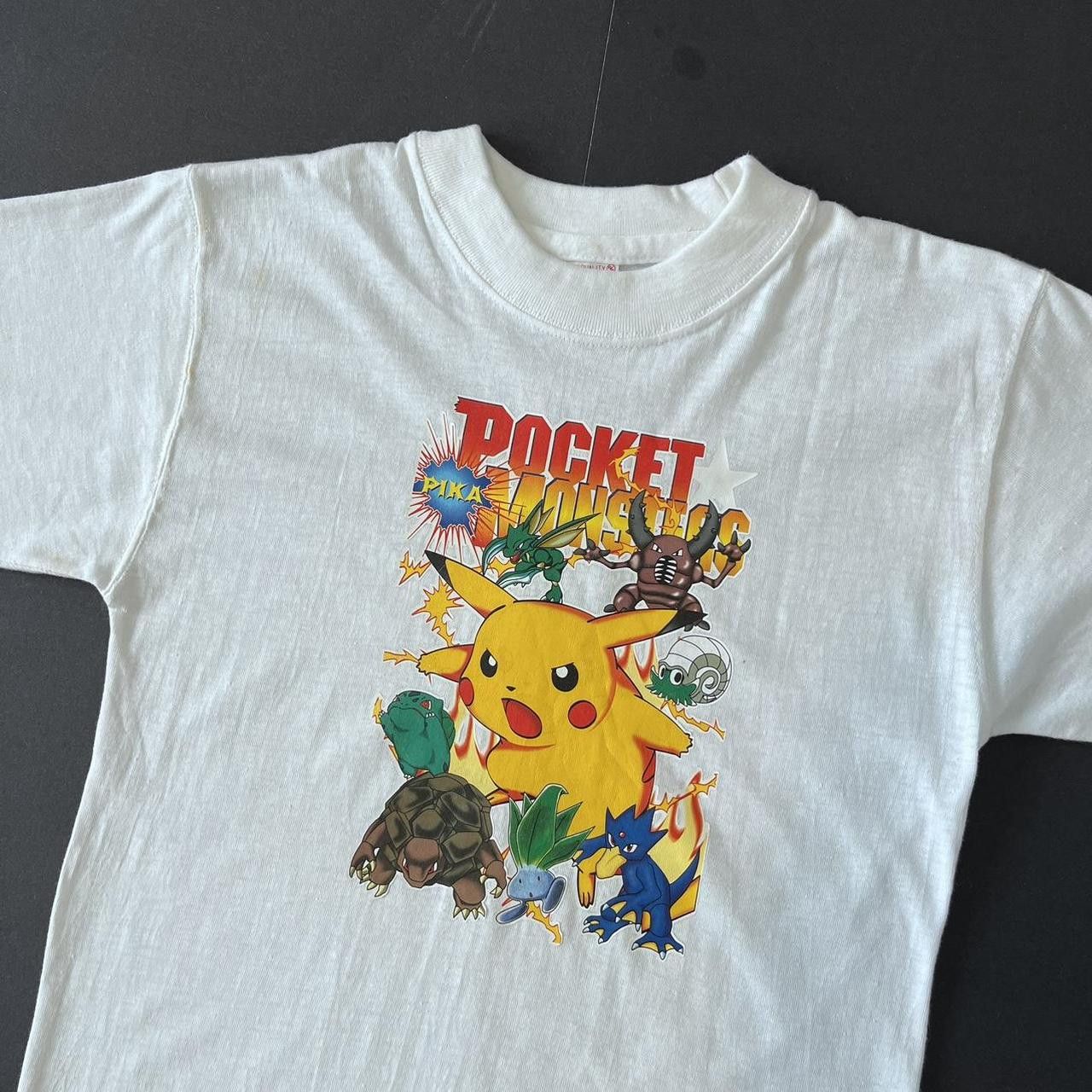 Vintage VTG POKÉMON POCKET MONSTERS TEE Size S / US 4 / IT 40 - 2 Thumbnail