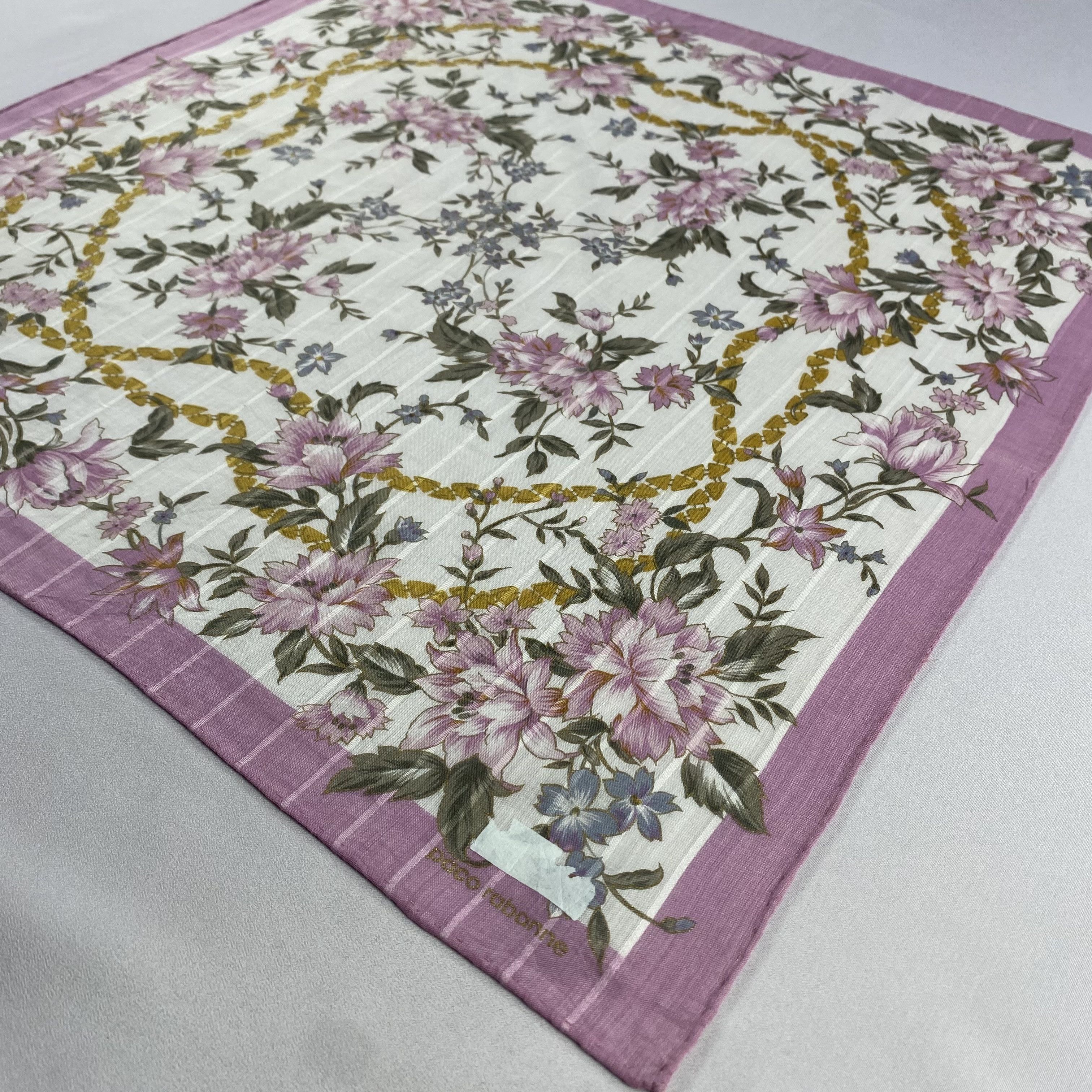 Vintage Paco Rabanne Handkerchief / Neckerchief / Bandana-P1173 Size ONE SIZE - 2 Thumbnail