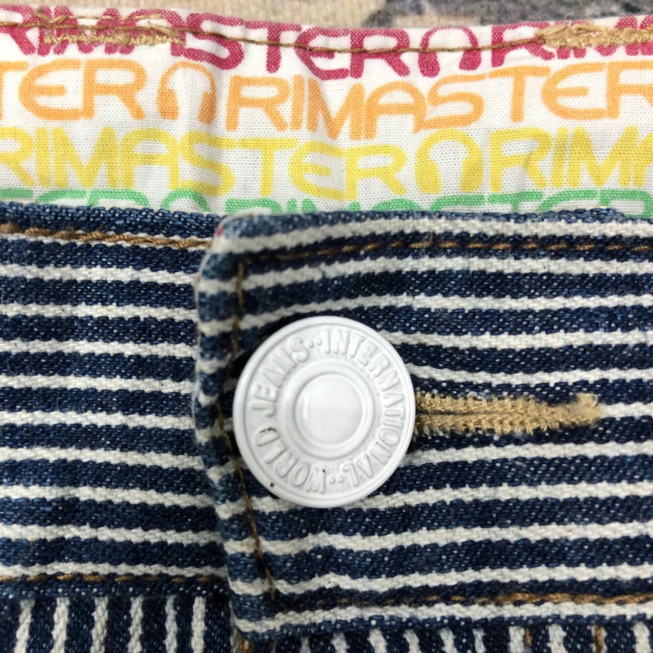 Japanese Brand P442 RIMASTER JAPAN DOUBLE WAIST HICKORY STRIPED PANTS Size US 36 / EU 52 - 9 Thumbnail
