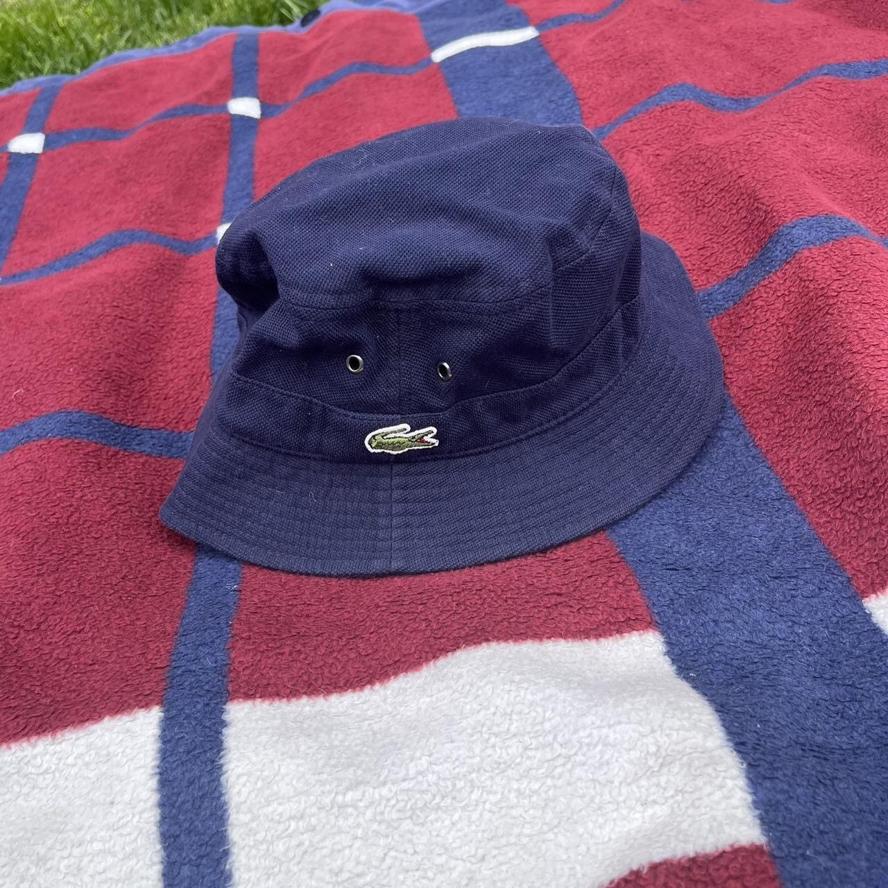 Lacoste Vintage Lacoste navy blue bucket hat crocodile decal unisex Size ONE SIZE - 1 Thumbnail