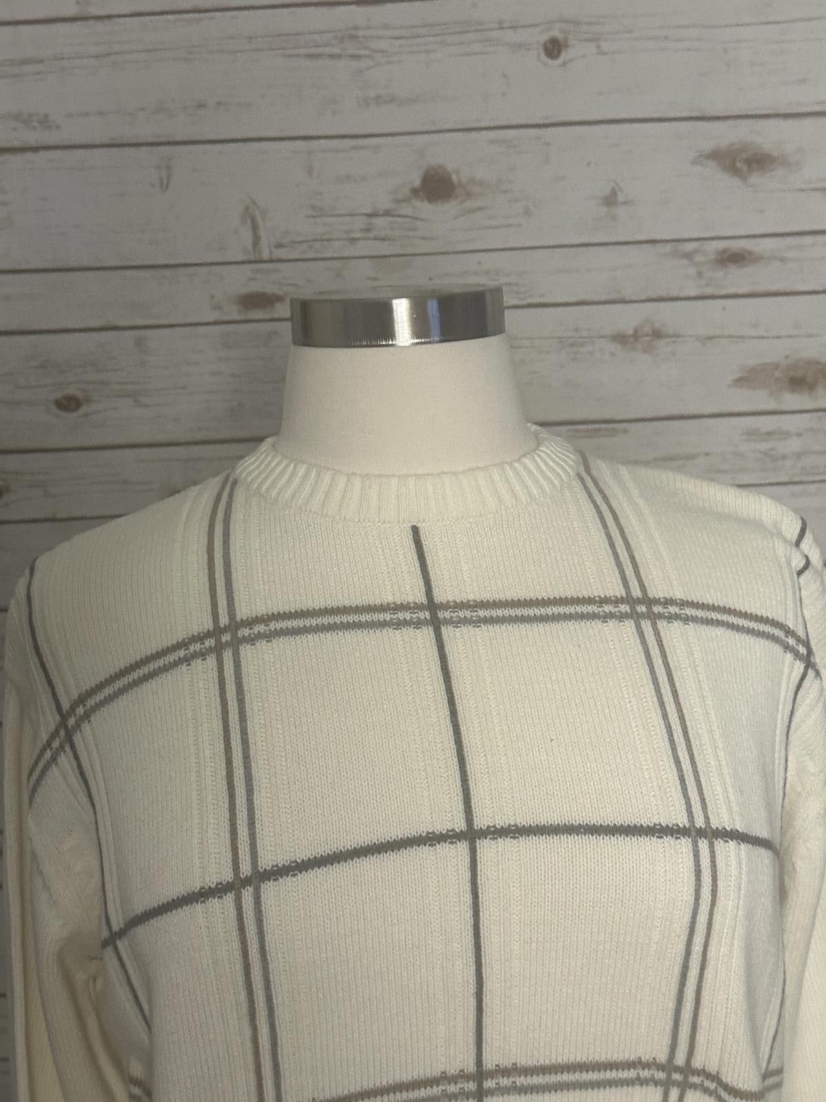 Oscar De La Renta Vintage Oscar De La Renta plaid cotton sweater Size XL Size US XL / EU 56 / 4 - 2 Thumbnail