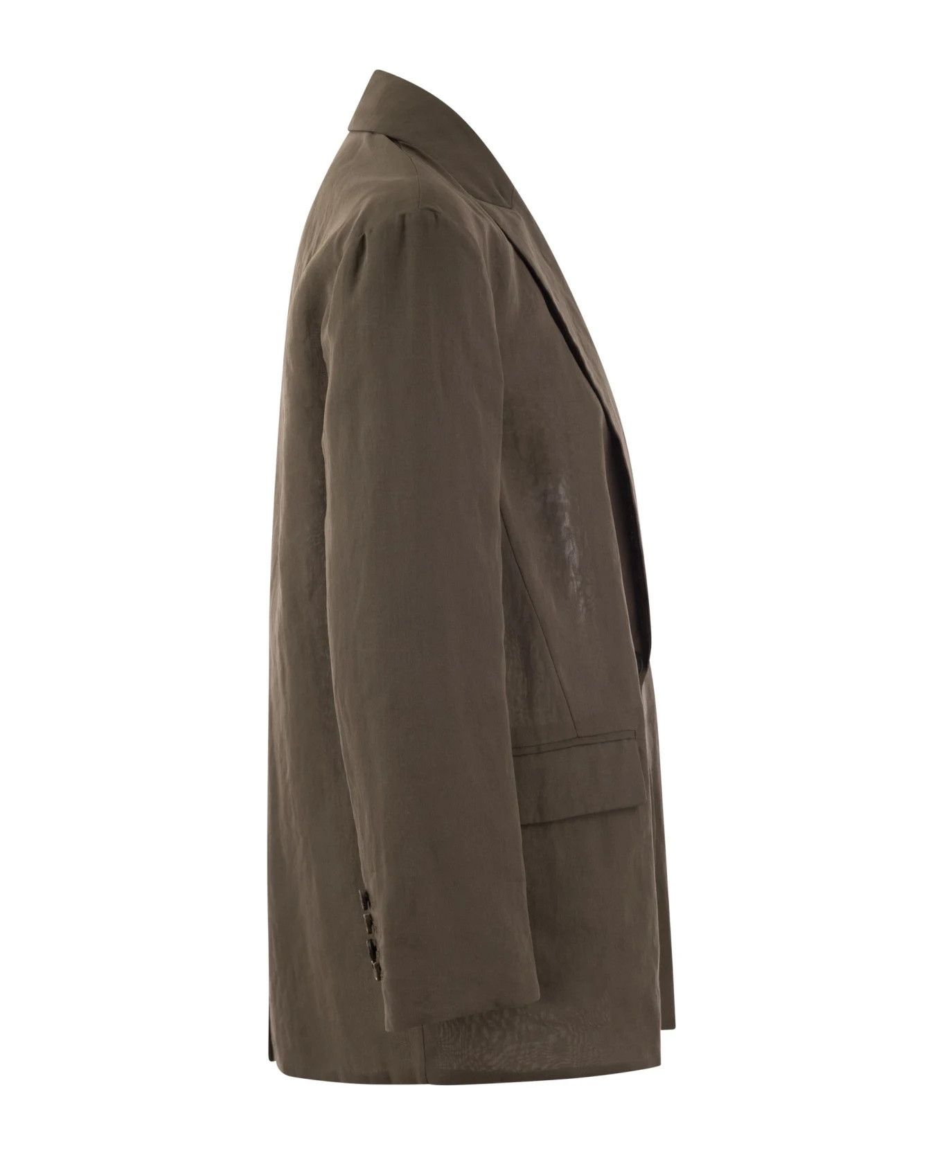 Brunello Cucinelli o1y0725 Blazer in Chocolate Brown Size M / US 6-8 / IT 42-44 - 3 Thumbnail