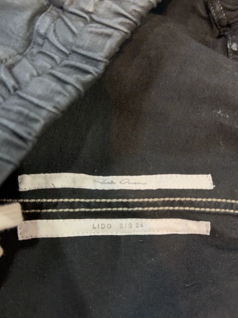 Rick Owens rick owens Raw edge waxed black wax waxed waxed denim shor Size US 34 / EU 50 - 6 Thumbnail
