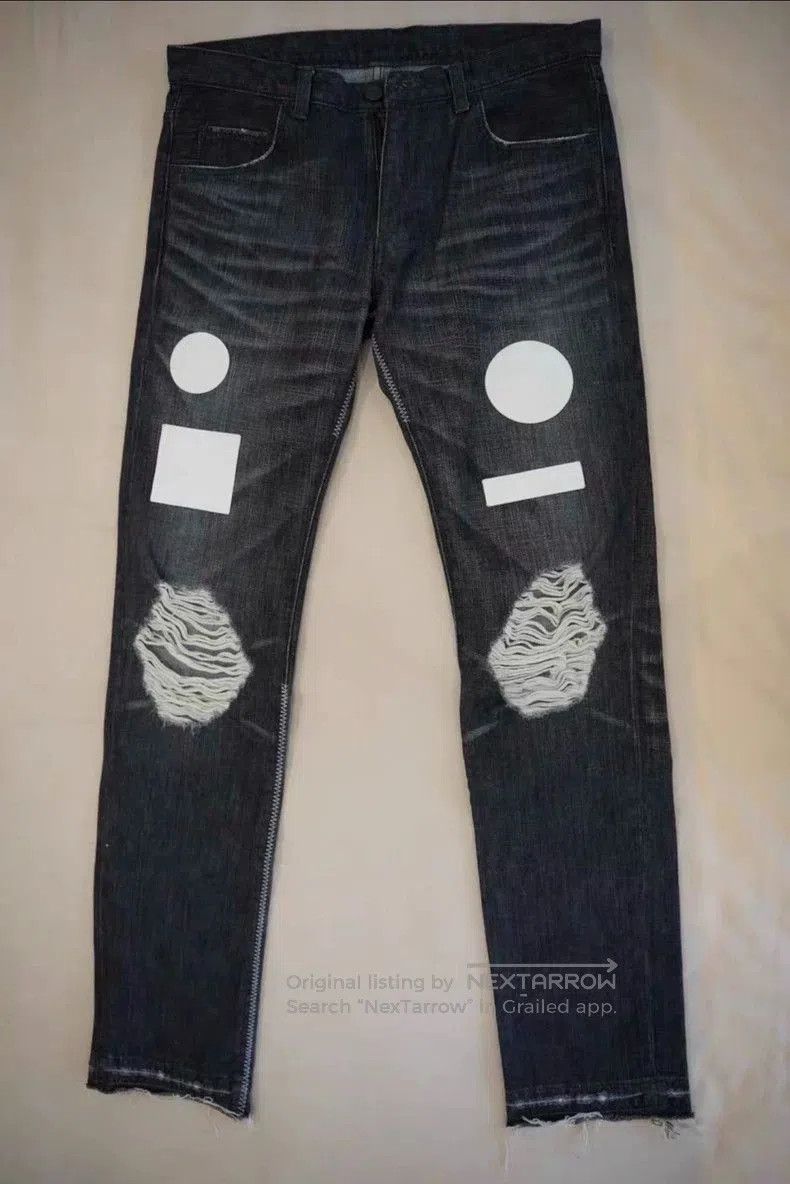 Number (N)ine Number (N)ine 04AW Peace Patch Jeans. Size US 27 - 1 Thumbnail