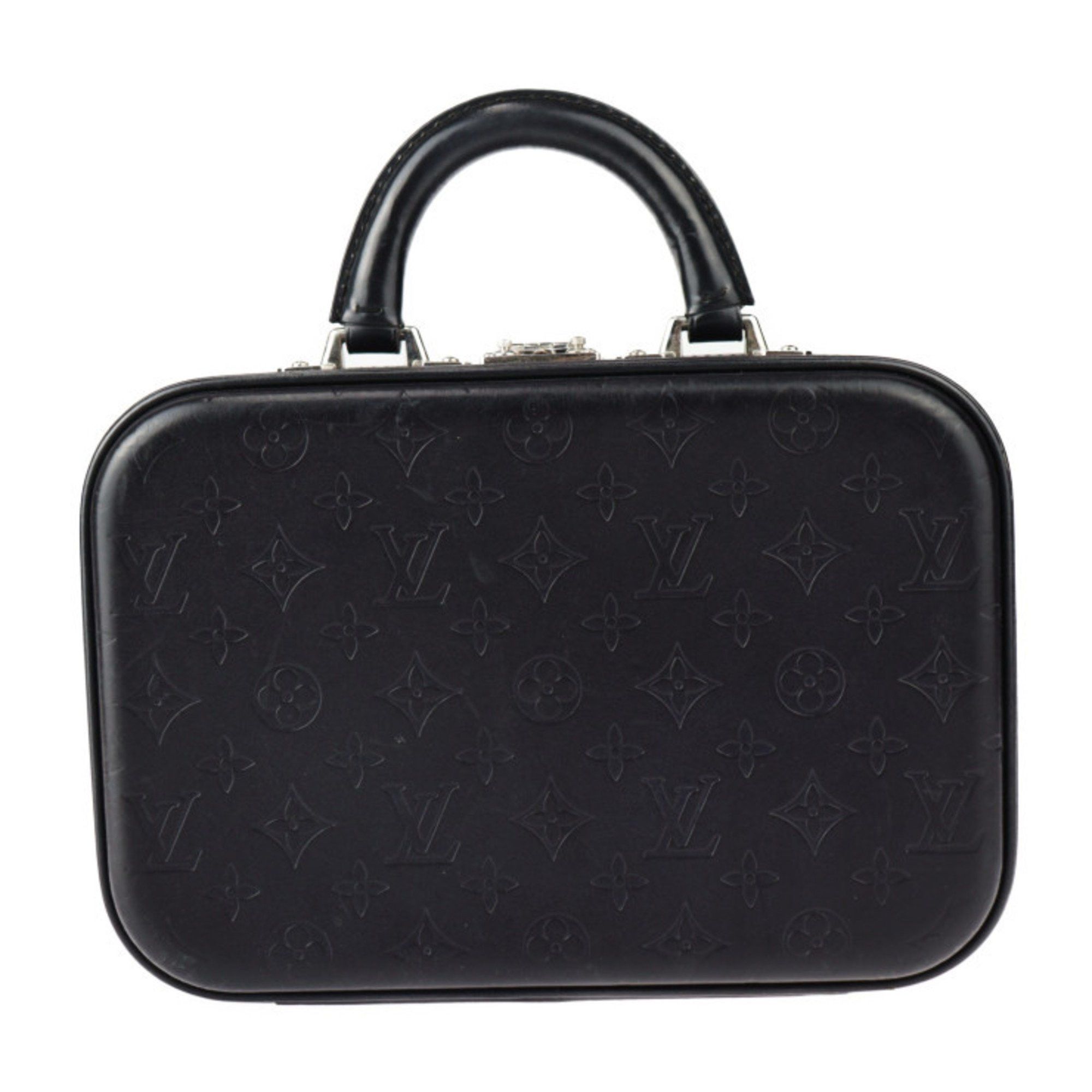 Louis Vuitton Louis Vuitton Valisette PM Monogram Glace Handbag M92235 Leather Black Mini Trunk 2413053007059R1 Size ONE SIZE - 1 Thumbnail