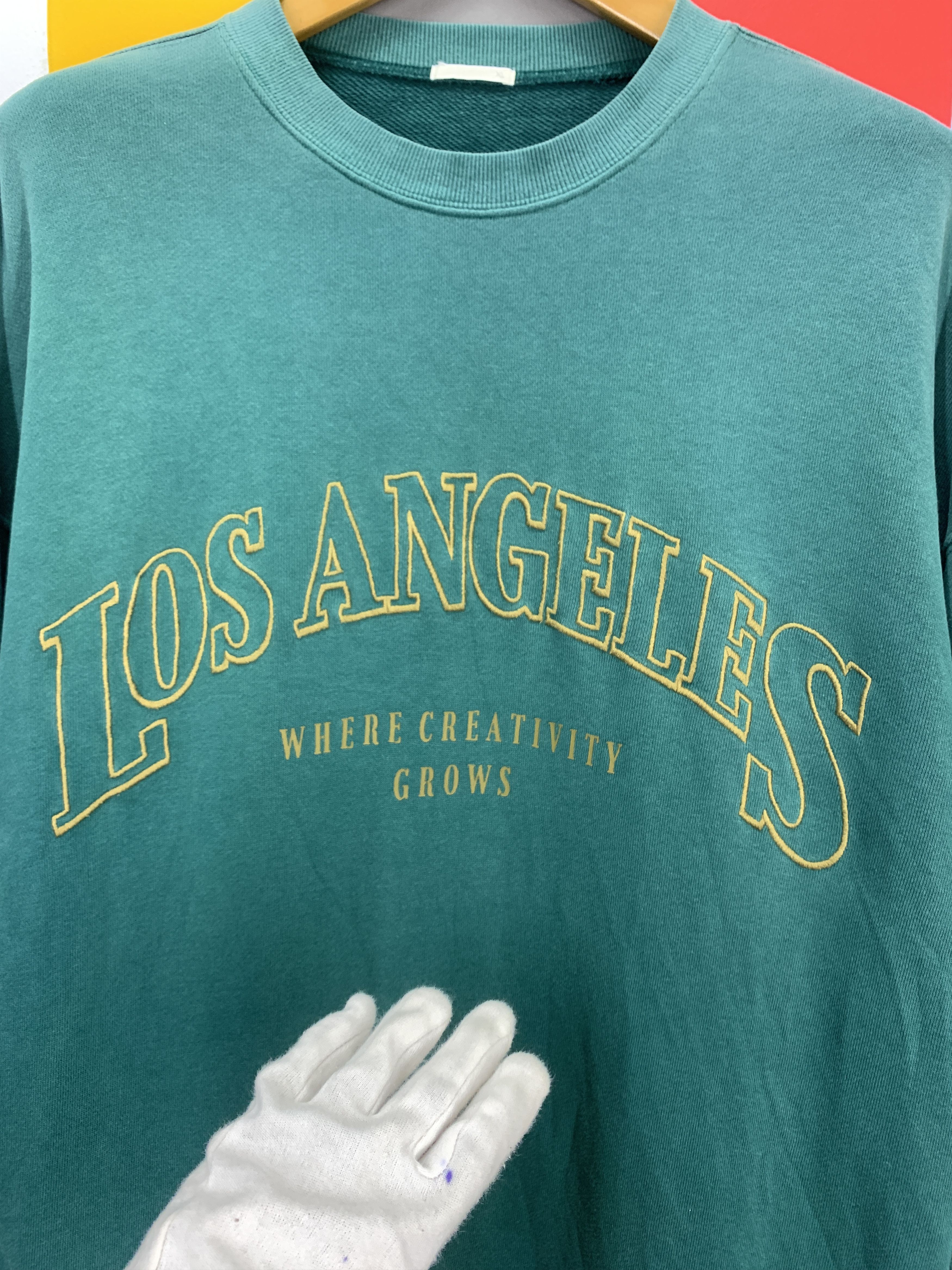 GU LOS ANGELES Crew Neck Sweatshirt #2203/21 Size US XL / EU 56 / 4 - 2 Thumbnail