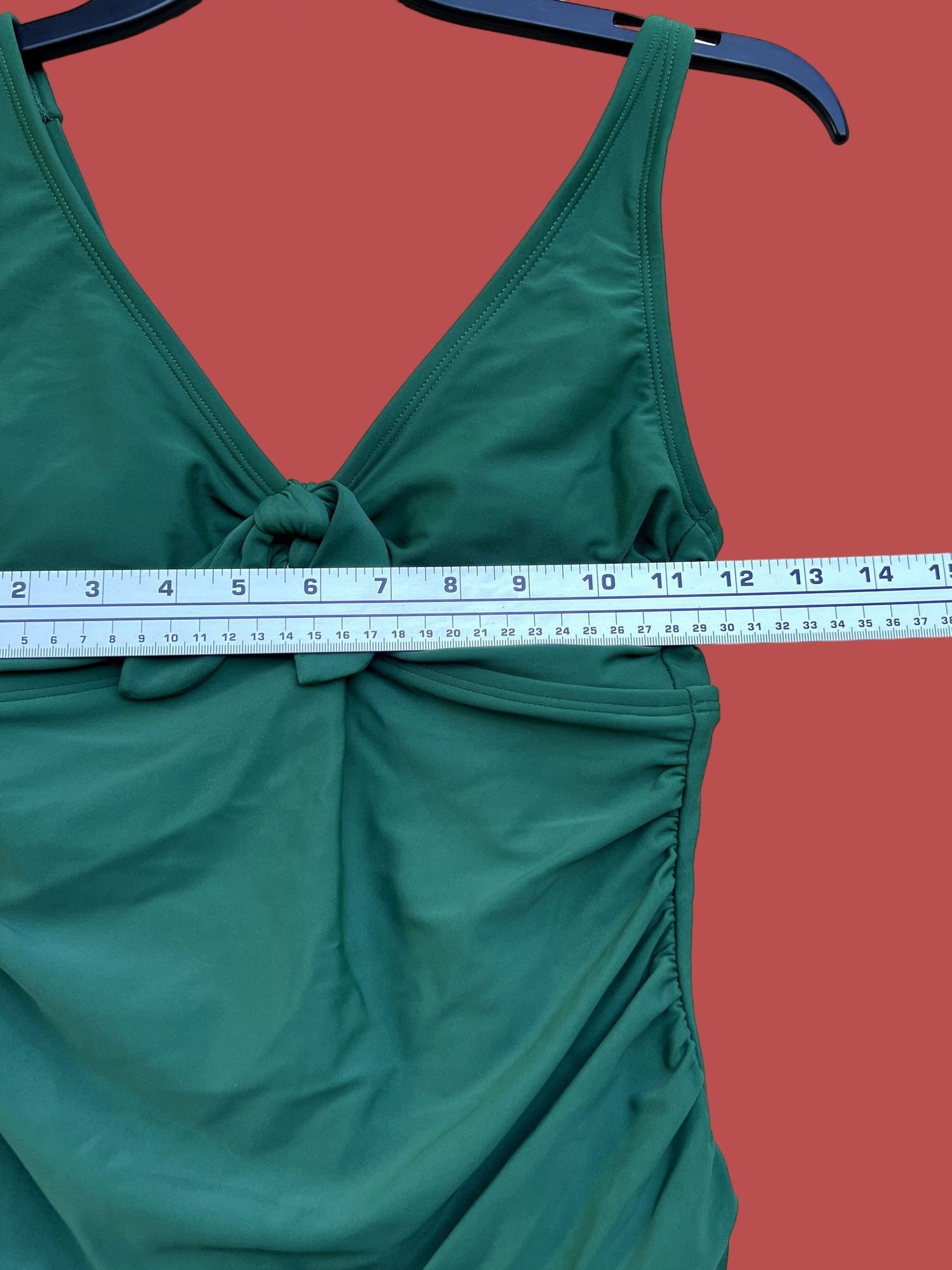 Other Kona Sol - Women's Tie-Front One Piece Swimsuit - Green - S Size ONE SIZE - 3 Thumbnail