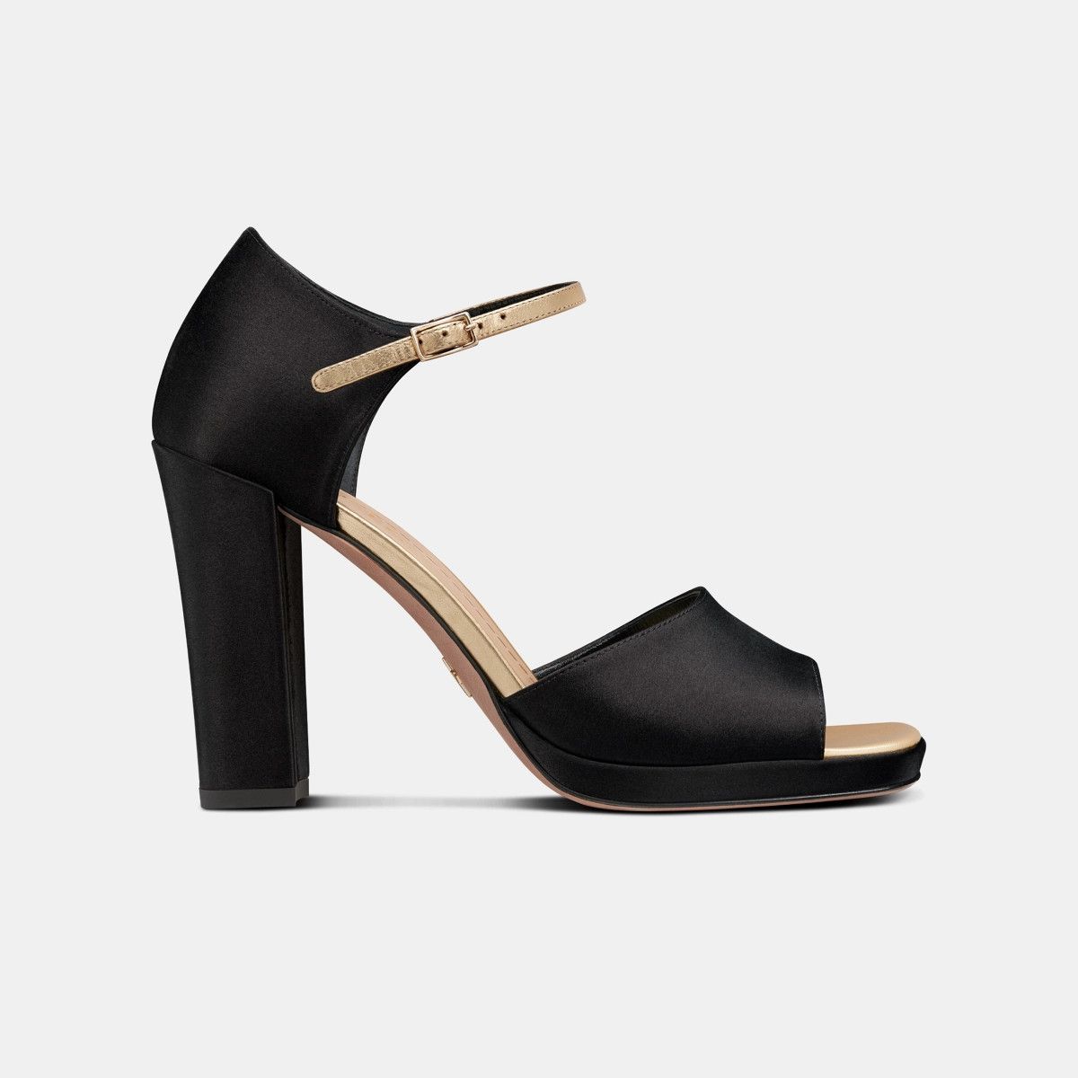 image of Dior O1Bcso1Str0224 Heel Shoes In Black & Gold in Black/Gold, Women's (Size 10)