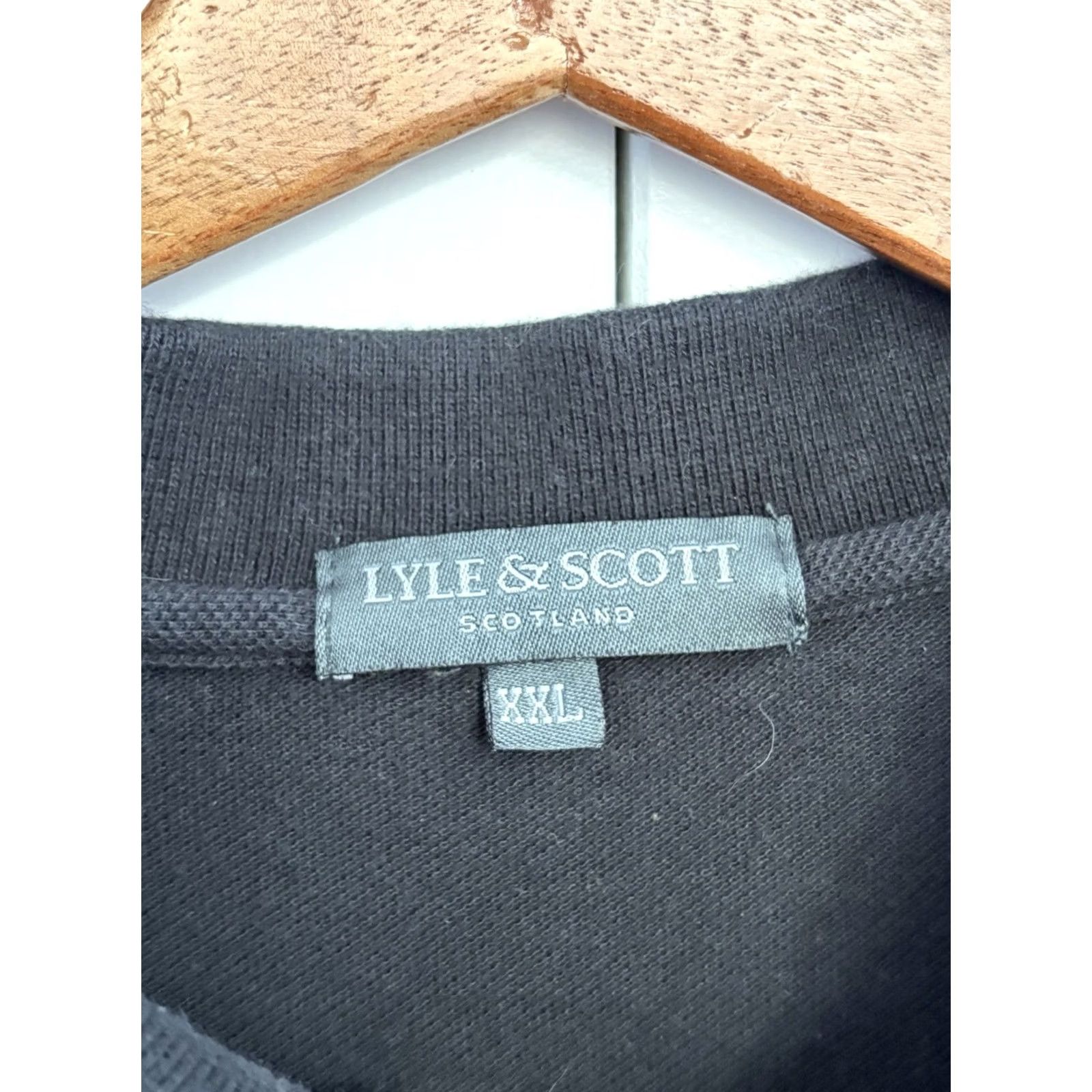 Lyle & Scott VINTAGE Lyle & Scott Royal County Down Golf Polo Shirt Mens 2XL Black Cotton Polo Short Sleeve Collared Embroidered Logo Buttons Size US XXL / EU 58 / 5 - 4 Thumbnail