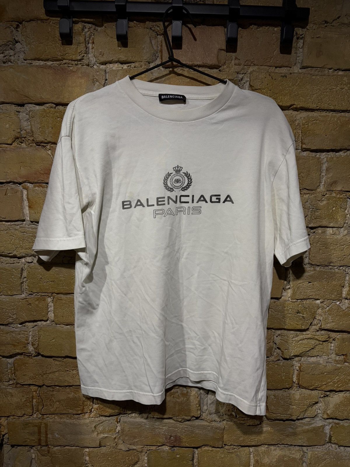 Balenciaga balenciaga paris tee Size US M / EU 48-50 / 2 - 1 Thumbnail