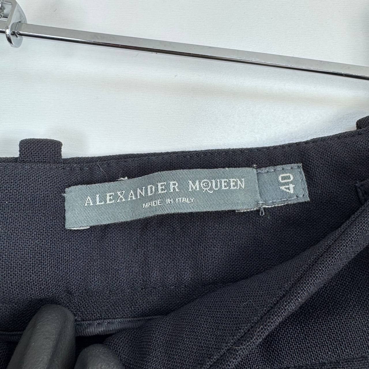 Alexander McQueen Alexander McQueen Women Tailored Trousers Navy Blue Italy 40 Size 27" / US 4 / IT 40 - 3 Thumbnail