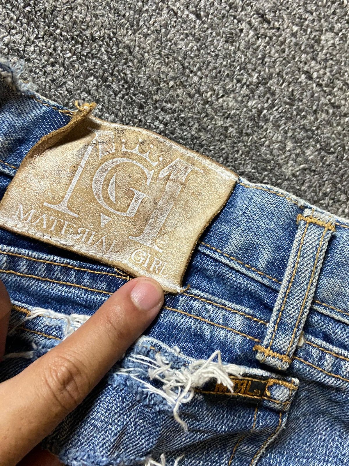Japanese Brand × Vintage Material Girl Destroyed Distressed Denim Ripped Jeans (123) Size 30" / US 8 / IT 44 - 4 Thumbnail