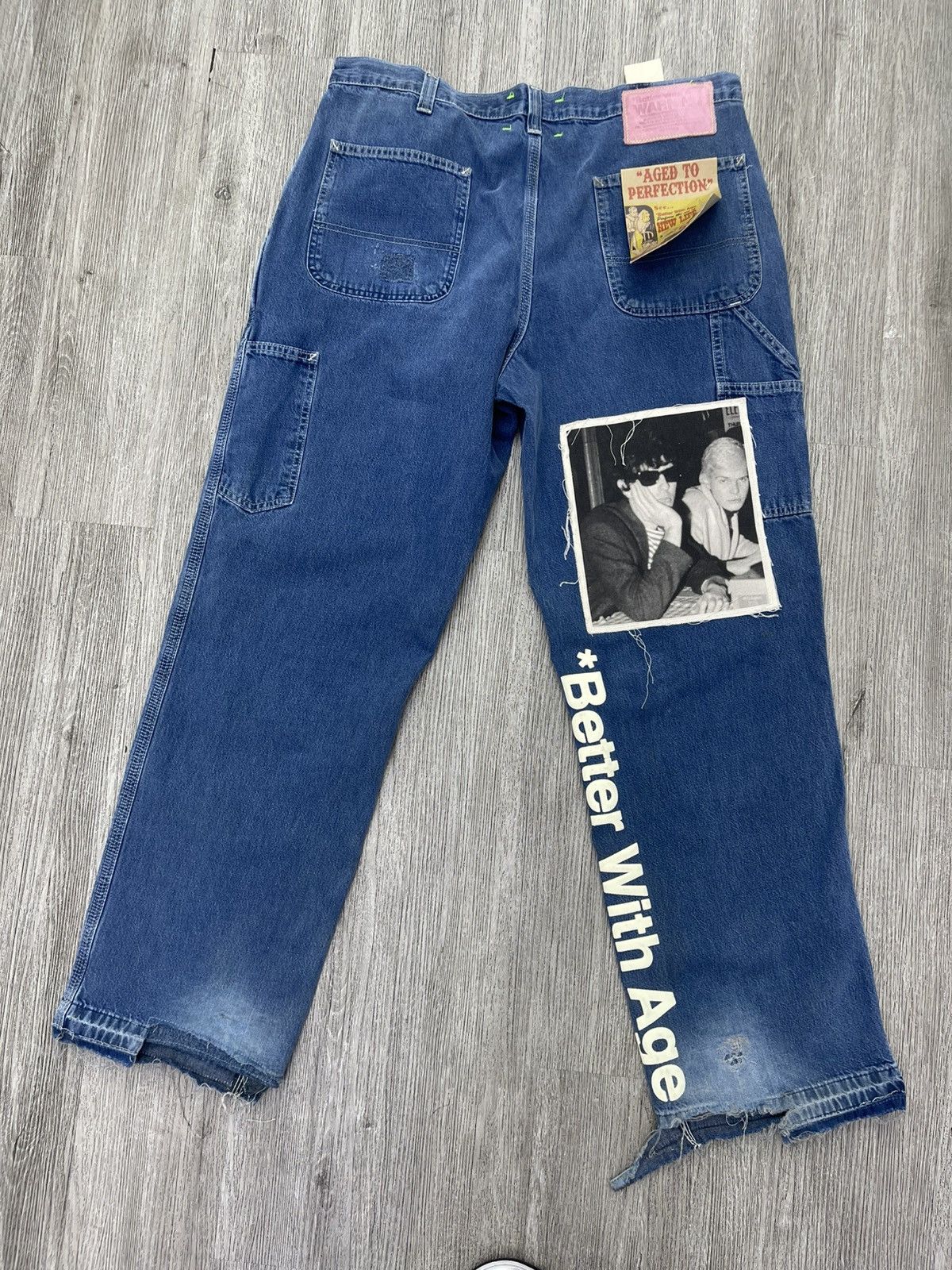 Better With Age Better with age jeans blue patch Size US 38 / EU 54 - 2 Thumbnail