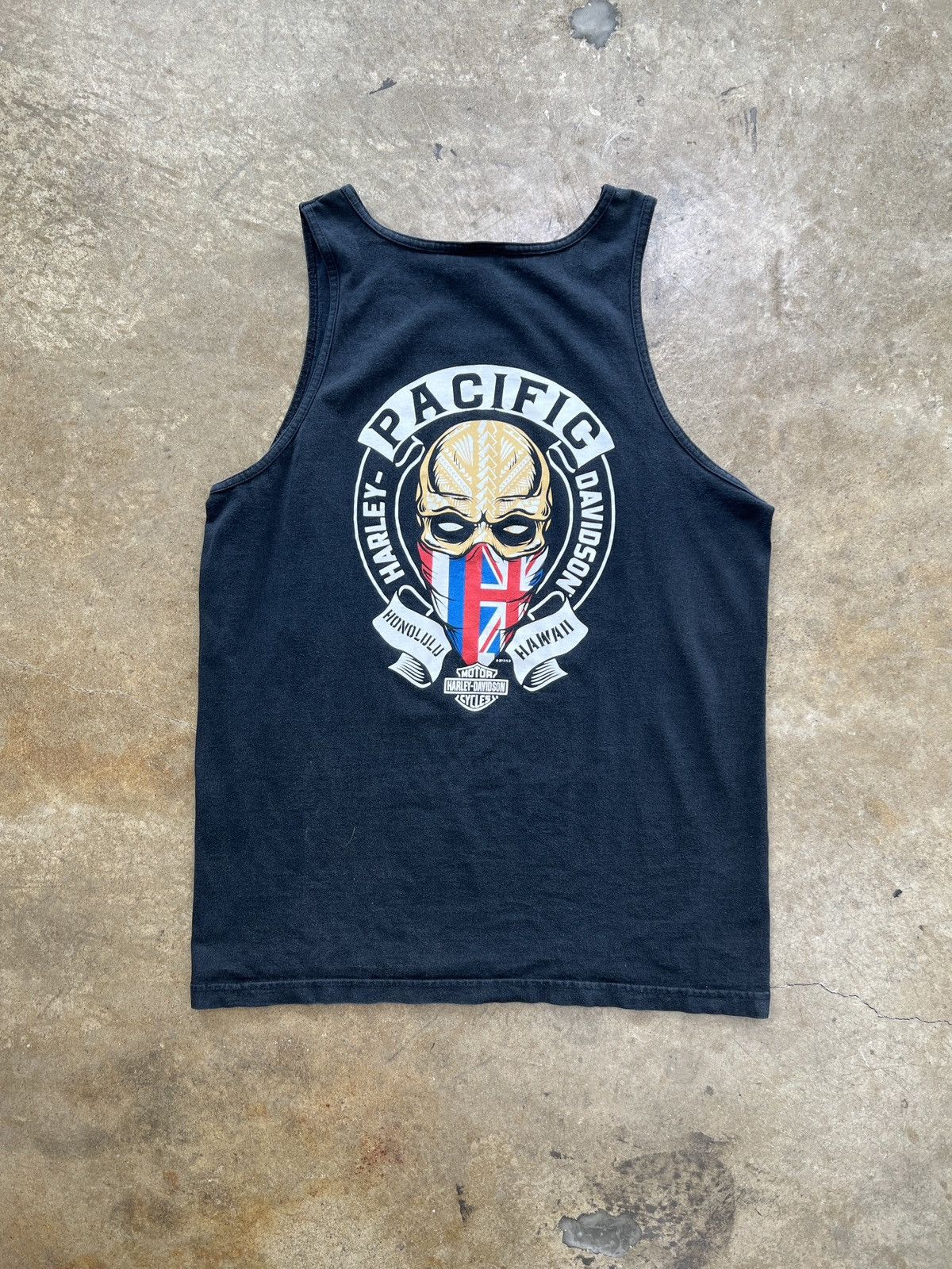 Harley Davidson Harley Davidson Pacific Hawaii Skull Muscle Tank Top Large Size US L / EU 52-54 / 3 - 2 Thumbnail