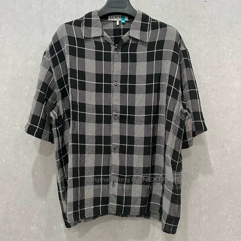 Loewe Loewe size 39 Black and White Plaid Shirt Size US XS / EU 42 / 0 - 1 Thumbnail