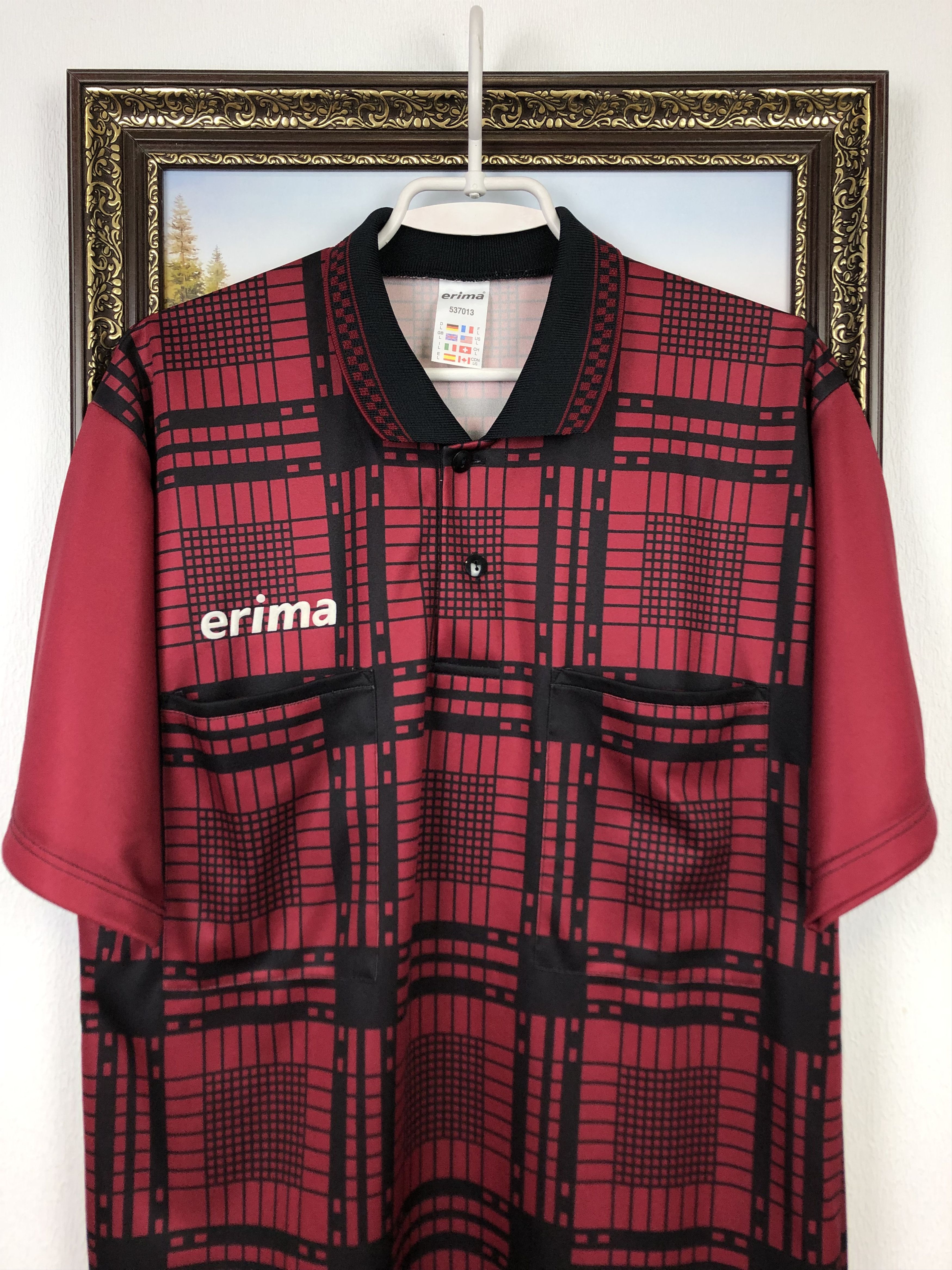 Vintage Vintage 90's Football Template Shirt Referee Jersey Trikot Size US L / EU 52-54 / 3 - 2 Thumbnail