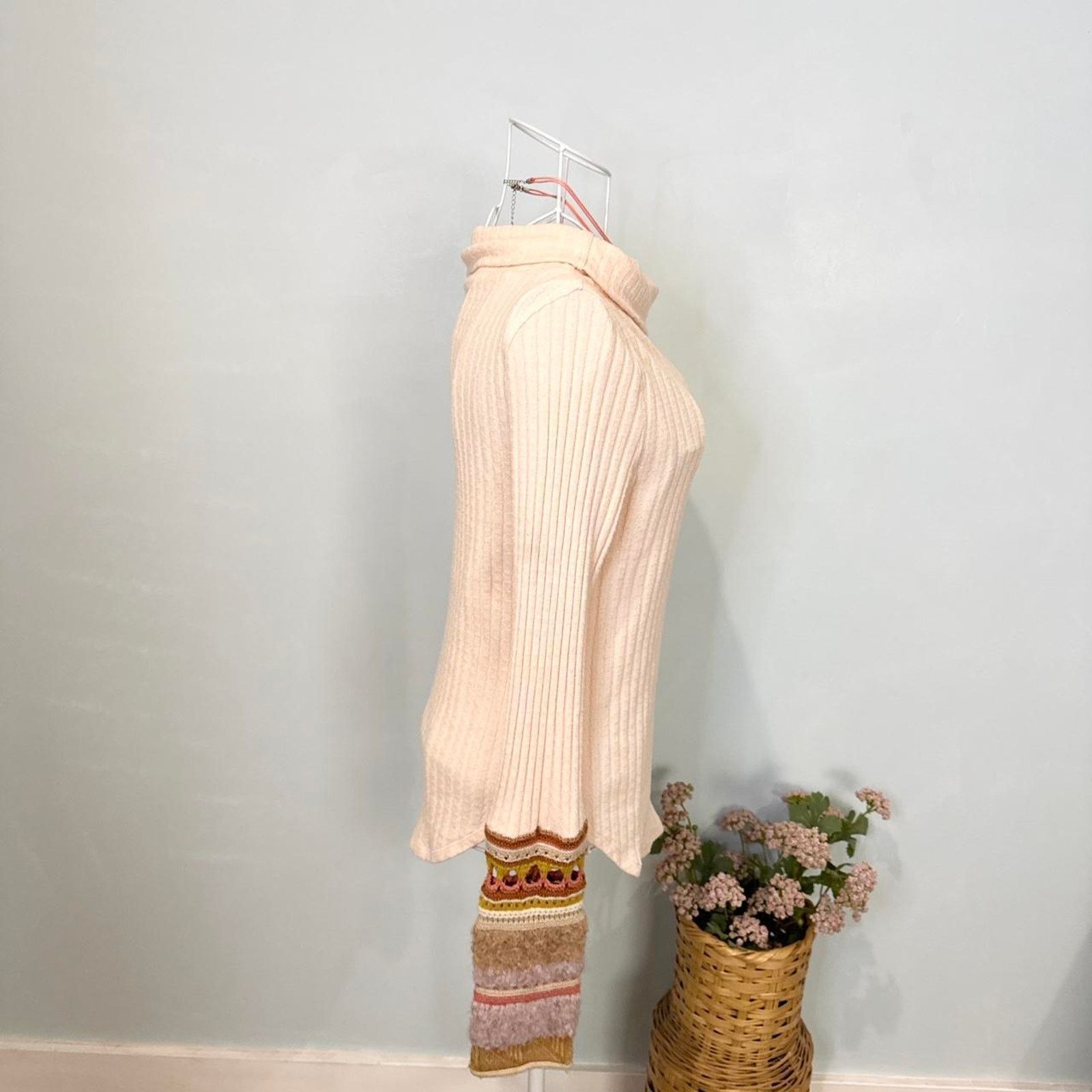Free People pink Free People long sleeve ribbed henley thermal sweater Size M / US 6-8 / IT 42-44 - 4 Thumbnail
