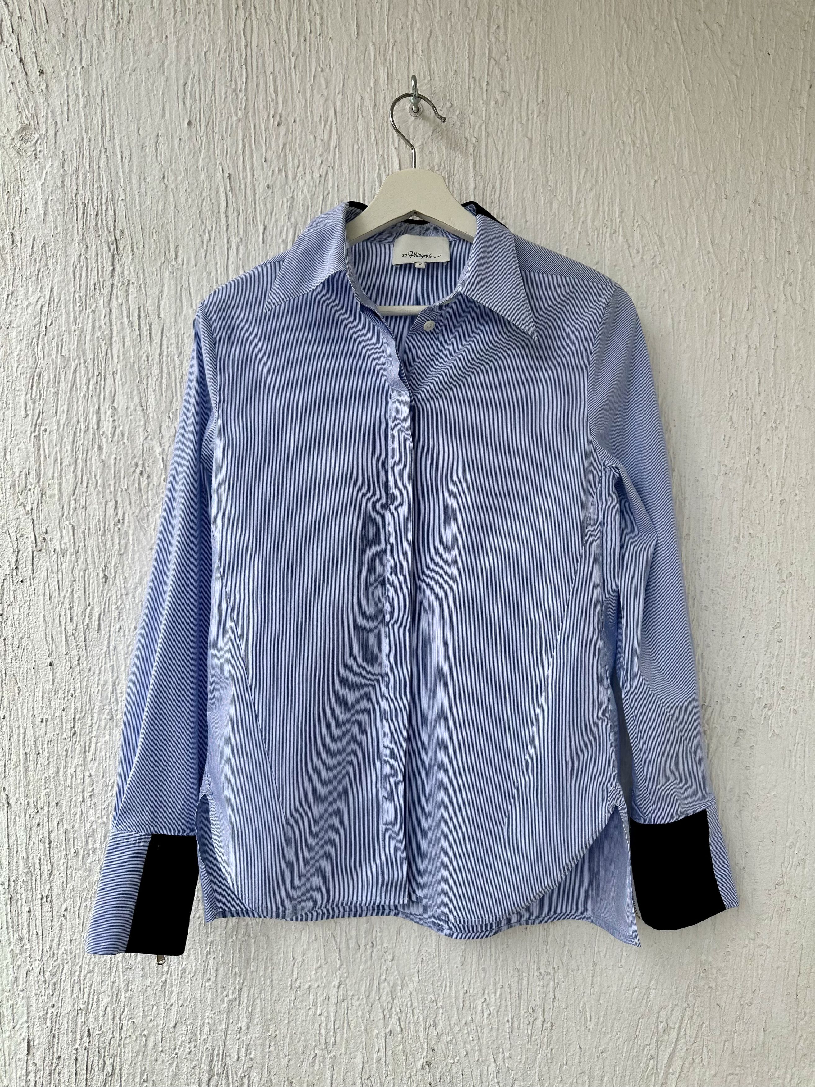 3.1 Phillip Lim striped slim shirt Size US M / EU 48-50 / 2 - 1 Thumbnail