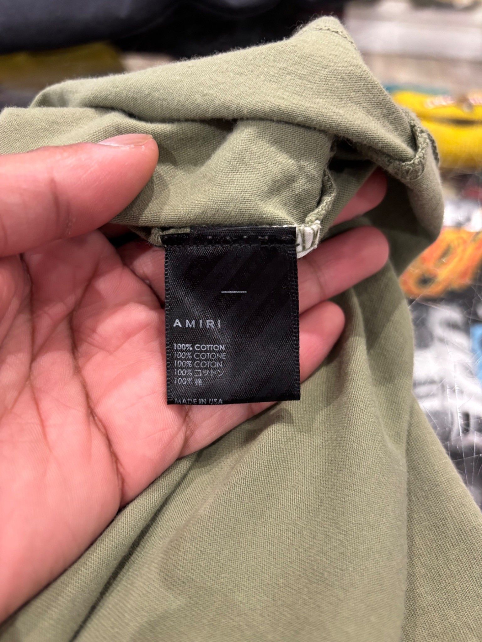 Amiri Amiri MA Logo Shirt Military Green Size US S / EU 44-46 / 1 - 5 Thumbnail
