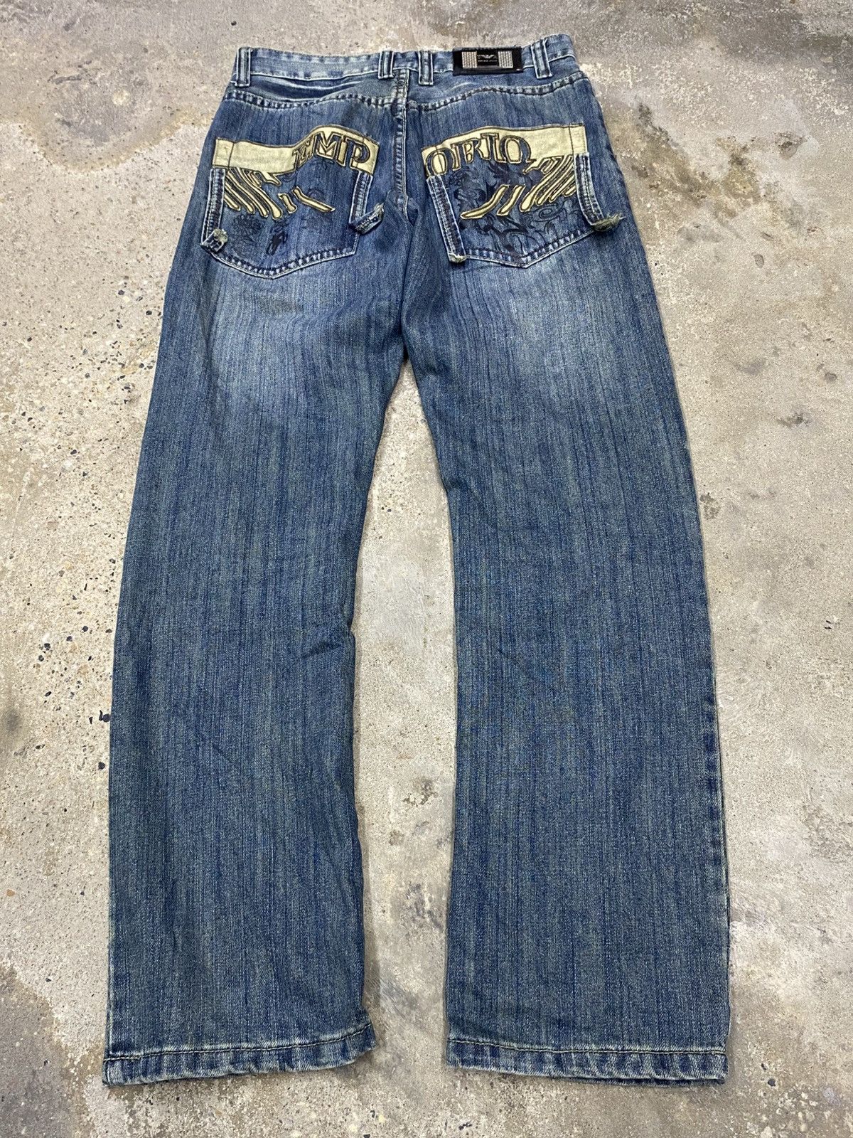 Designer × Emporio Armani 💥Bindding Offer💥 rare emporio armani embroidery jeans pant Size US 30 / EU 46 - 8 Thumbnail