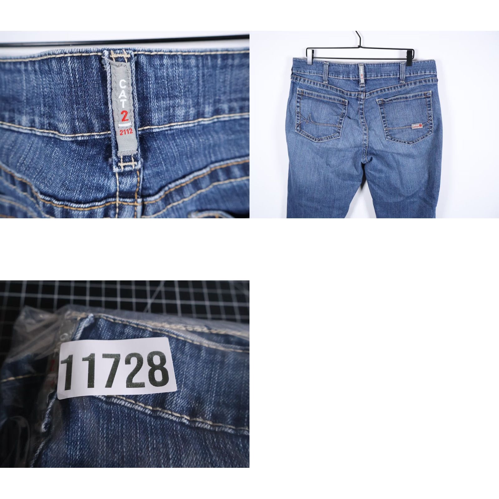 Ariat Ariat Jeans Bootcut Women's 40 x 31.5 Denim Blue Zip Fly Stretch 5-Pocket Fashion Mid Rise Vintage No Size 27" / US 4 / IT 40 - 10 Thumbnail