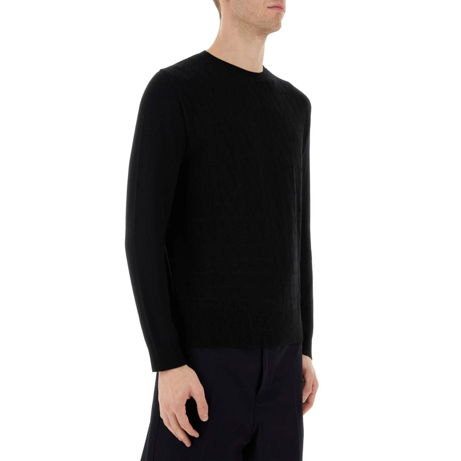 Valentino VALENTINO Black Wool Sweater New & Authentic (Men's size:M;) Size US M / EU 48-50 / 2 - 3 Thumbnail