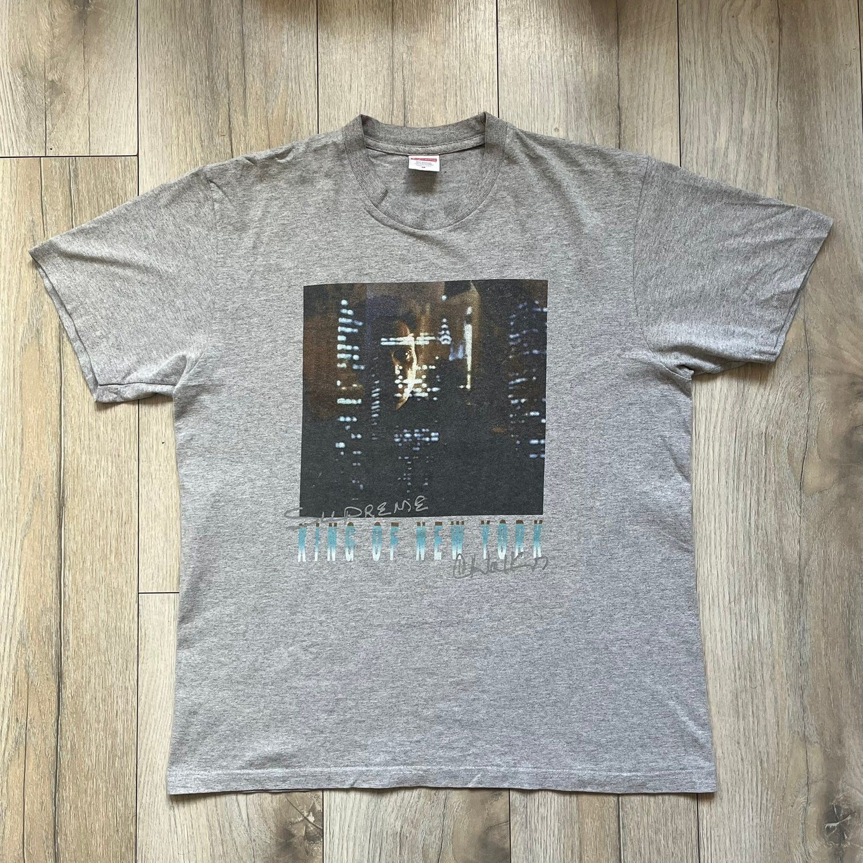 Supreme Supreme King of New York Tee Heather Grey | Grailed
