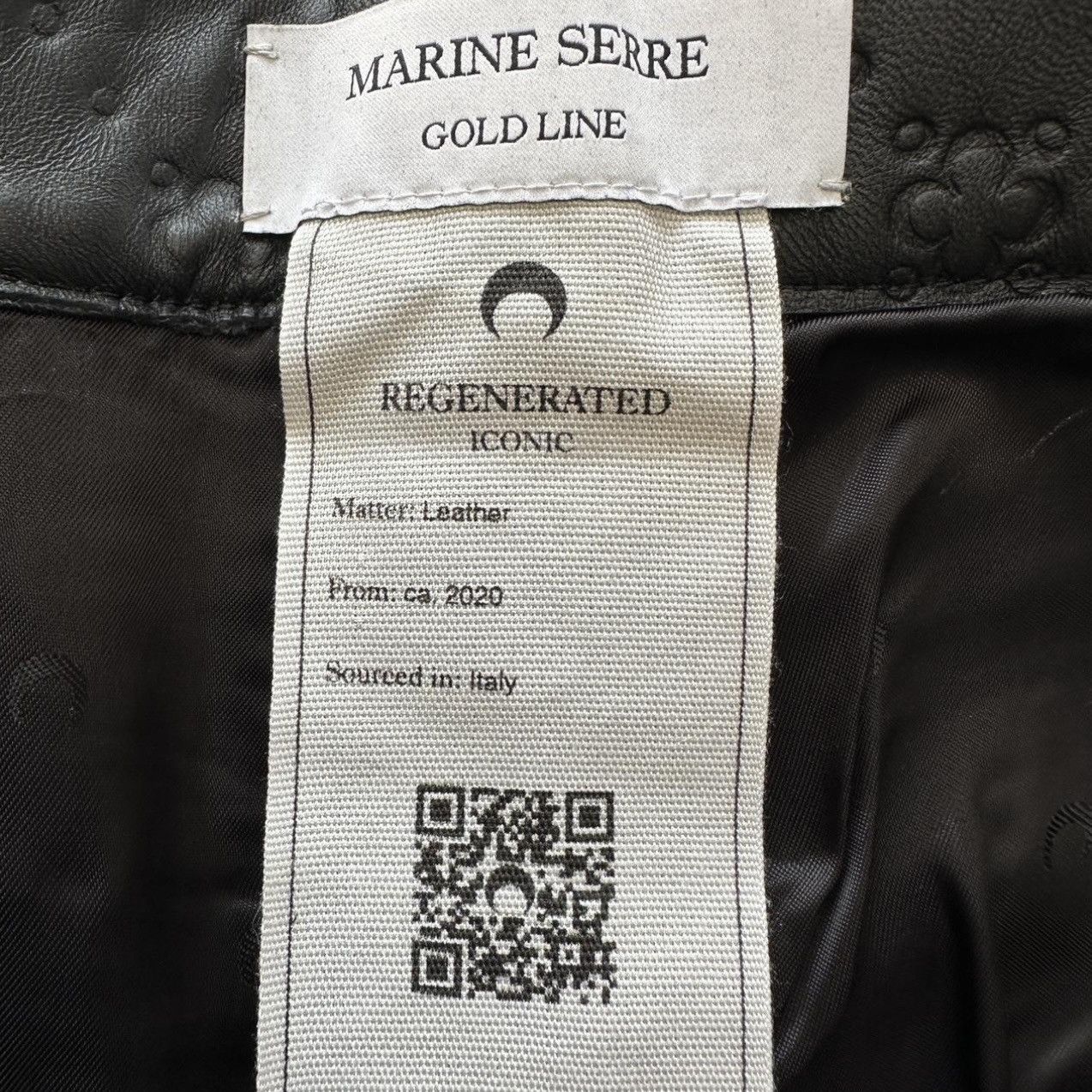 Marine Serre Marine Serre Black Straight-Leg Leather Trousers – Size L Size US 36 / EU 52 - 6 Thumbnail