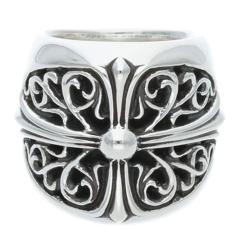 Chrome Hearts Silver Ring CLASSIC OVAL/Classic Oval Cross | Grailed