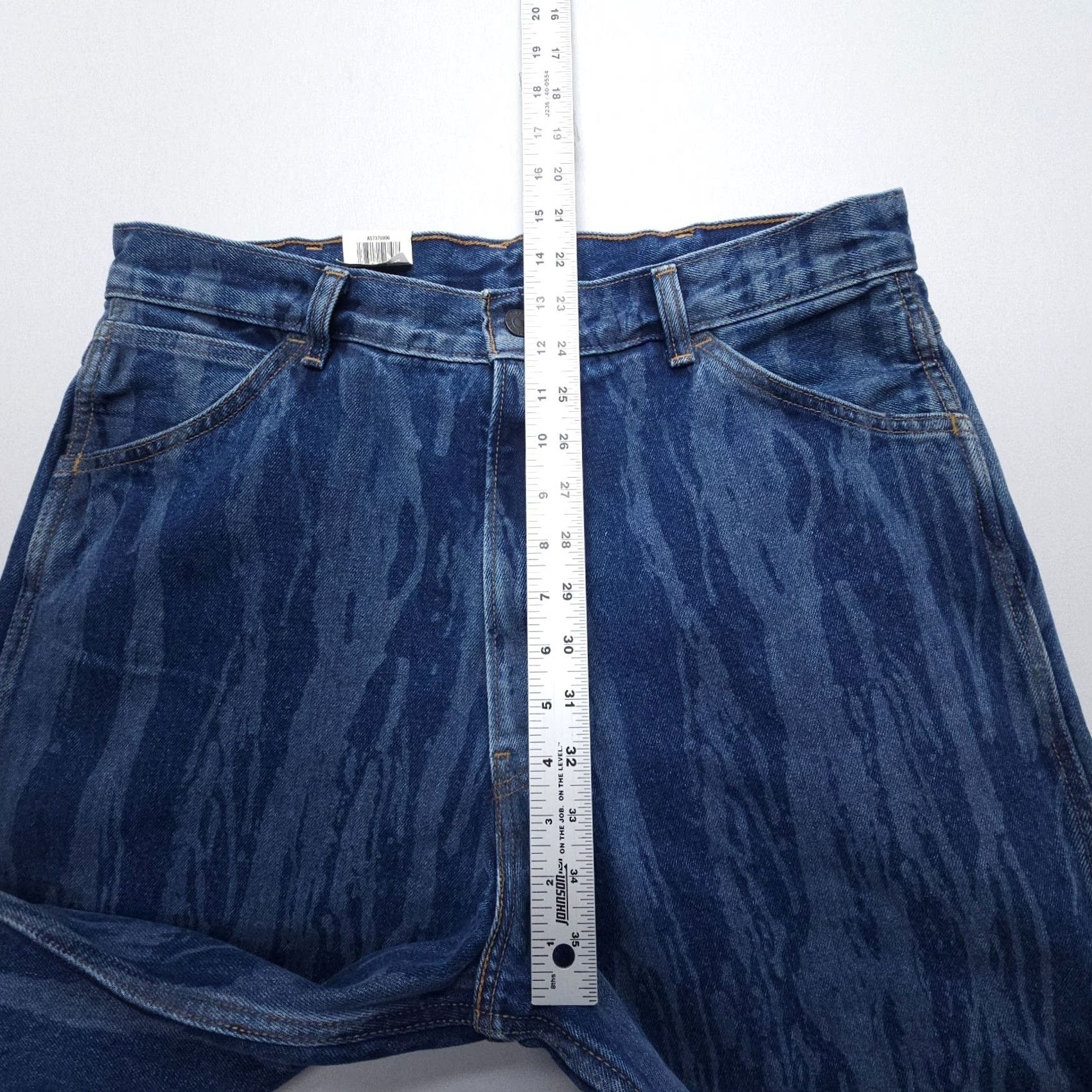 Levi's Levi's Jeans Cropped Carpenter 33x29 Denim Blue 5-Pocket Relaxed Straight Mens Wide Vintage? Size US 33 - 6 Thumbnail