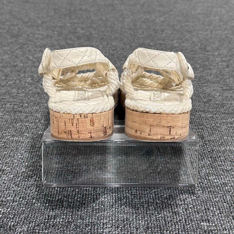Chanel Chanel Metal Logo Braided Sandals -2505 Size US 6 / IT 36 - 5 Thumbnail
