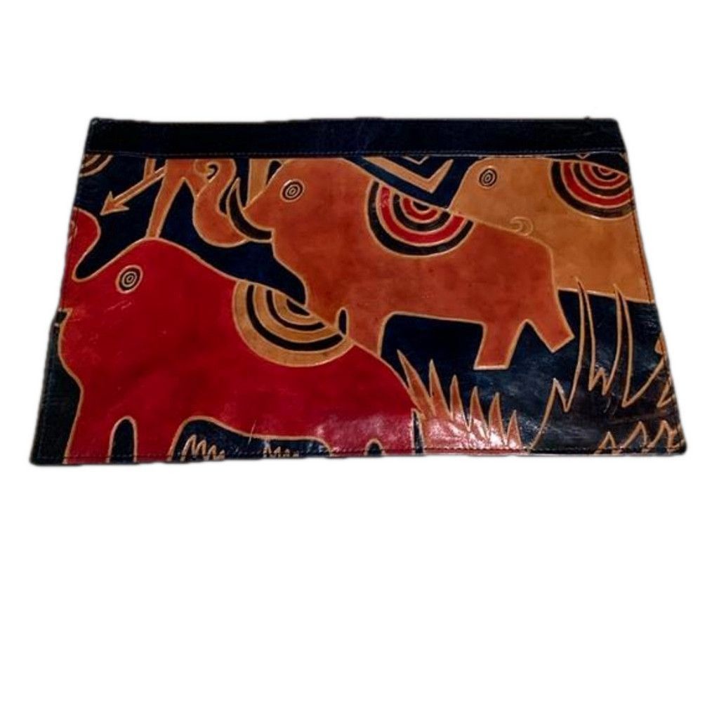 Other Leather elephant clutch bag zipper Size ONE SIZE - 1 Thumbnail