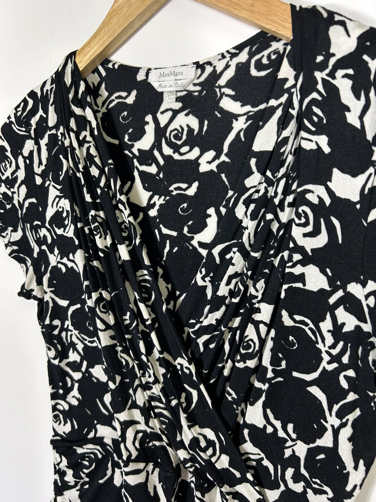 Max Mara 🔥Max Mara Rose Dress Shirt Top Blouses Size L / US 10 / IT 46 - 13 Thumbnail