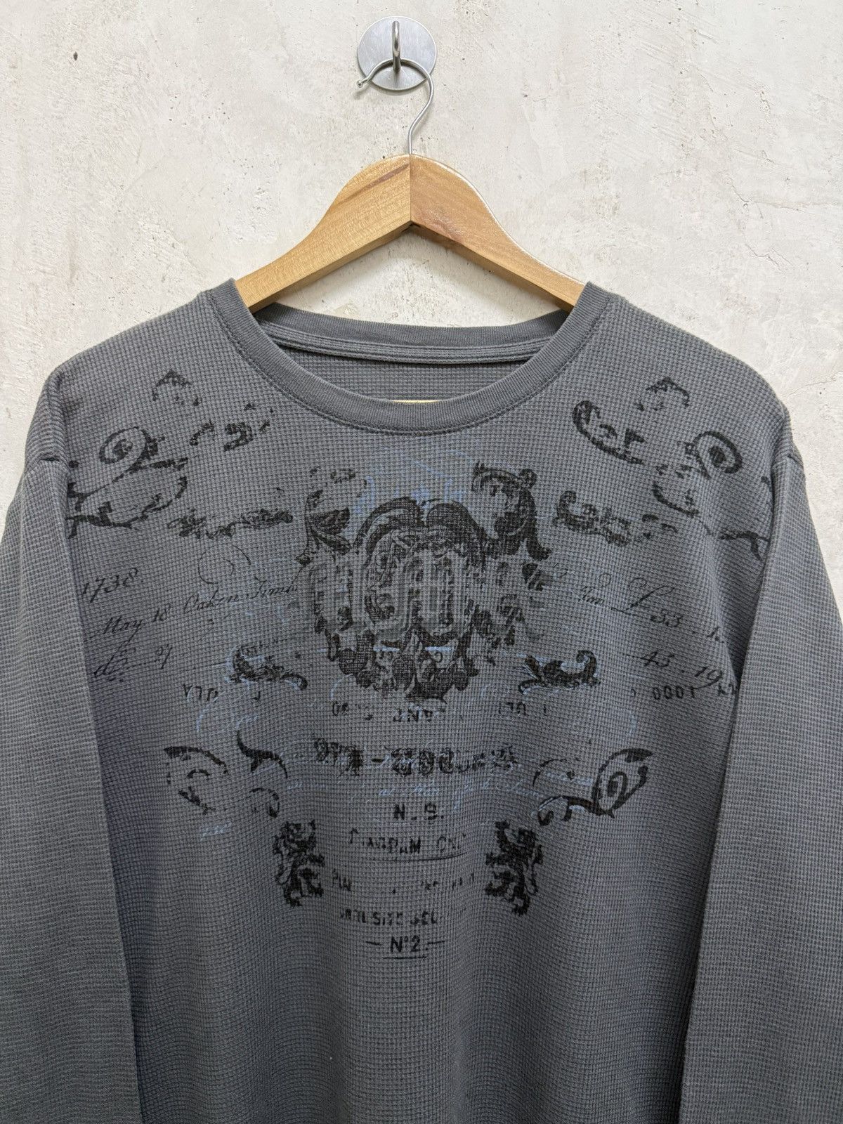 Southpole 2000s Gothic southpole affliction style Waffle LS Tees Size US XL / EU 56 / 4 - 2 Thumbnail