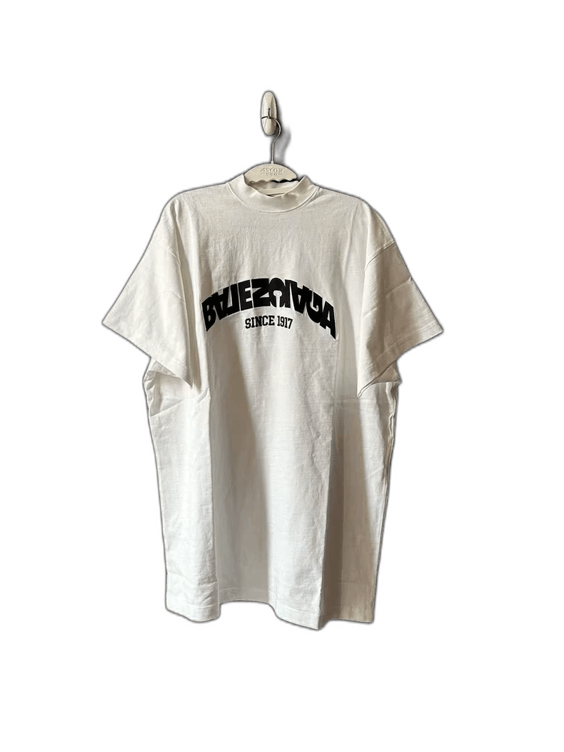 Balenciaga Balenciaga Embroidered Letter Short Sleeve T-Shirt Size US L / EU 52-54 / 3 - 1 Thumbnail