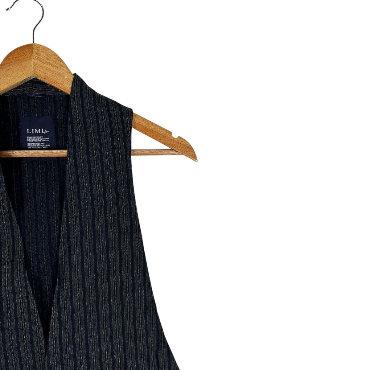 Limi Feu ☀️LIMI FEU Y’S PINSTRIPE VEST Size US M / EU 48-50 / 2 - 3 Thumbnail