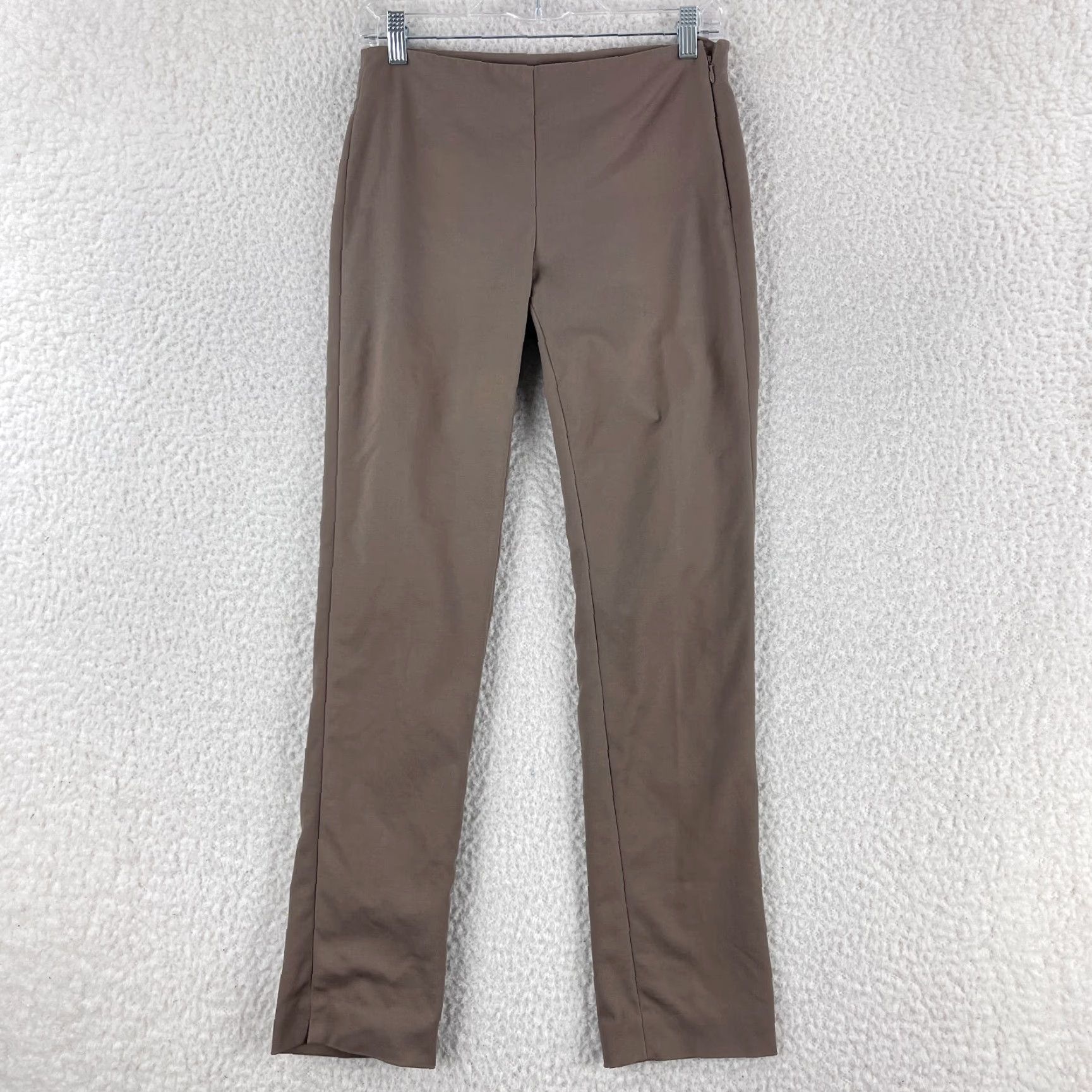 Saks Fifth Avenue Saks Fifth Avenue Dress Pants Womens Size 2 Skinny Leg Mid-Rise Flat Front Brown Color Black Friday? Size 26" / US 2 / IT 38 - 2 Thumbnail