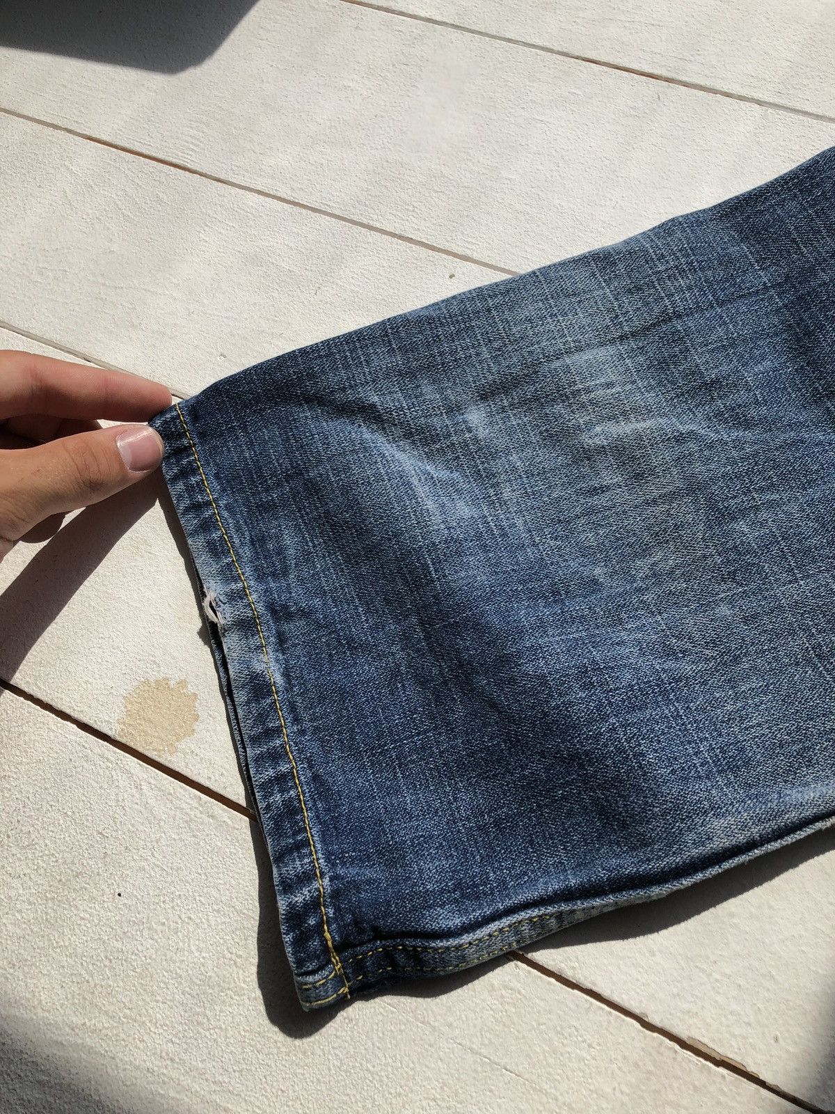 Dickies × Vintage 90s Dickies USA MADE Vintage Work Blue Baggy Denim Jeans Size US 34 / EU 50 - 17 Thumbnail