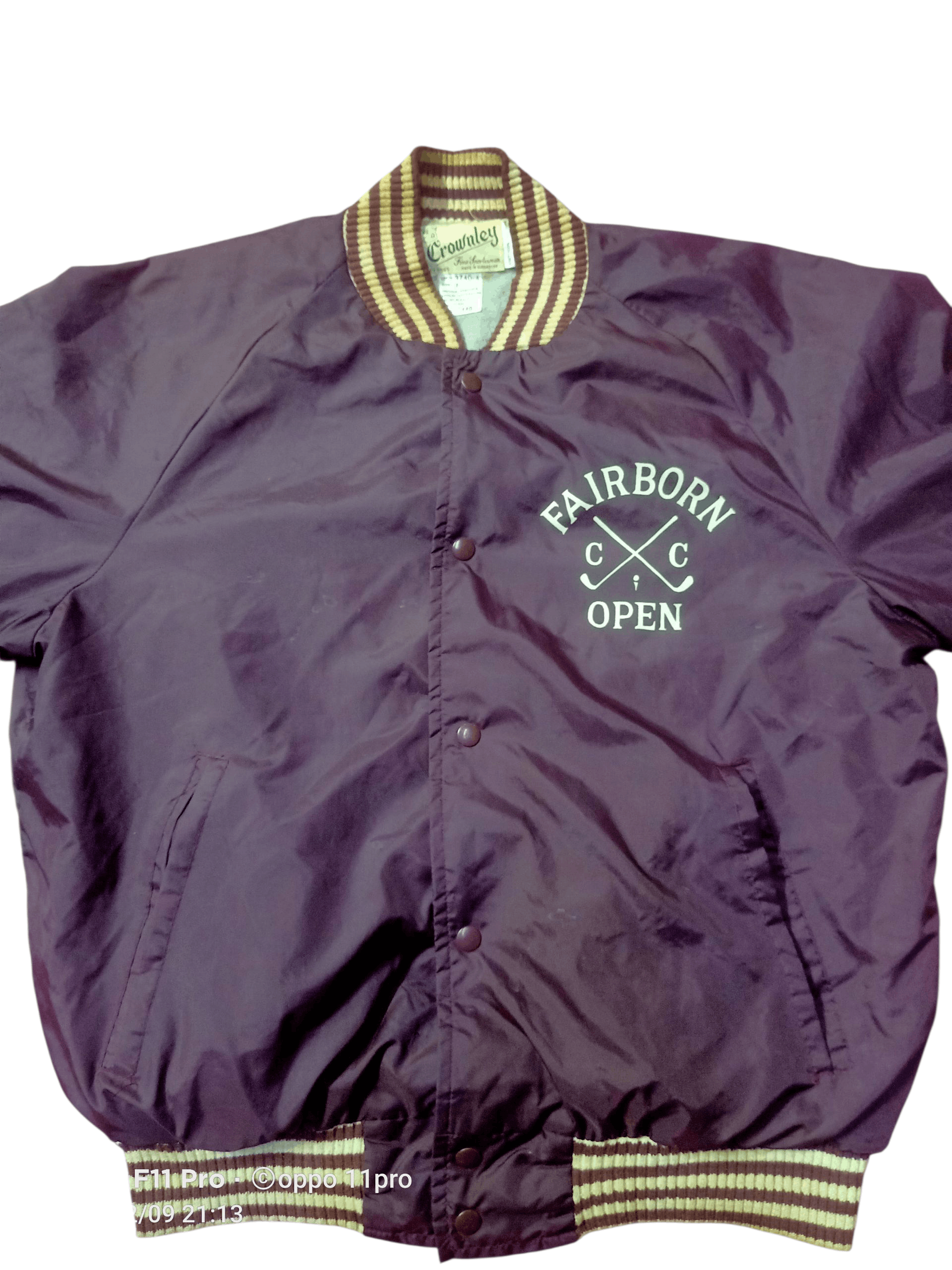 Vintage 💥Vintage Crownley FairBorn Open Nylon Jacket Men Bombers 💥 Size US L / EU 52-54 / 3 - 1 Thumbnail