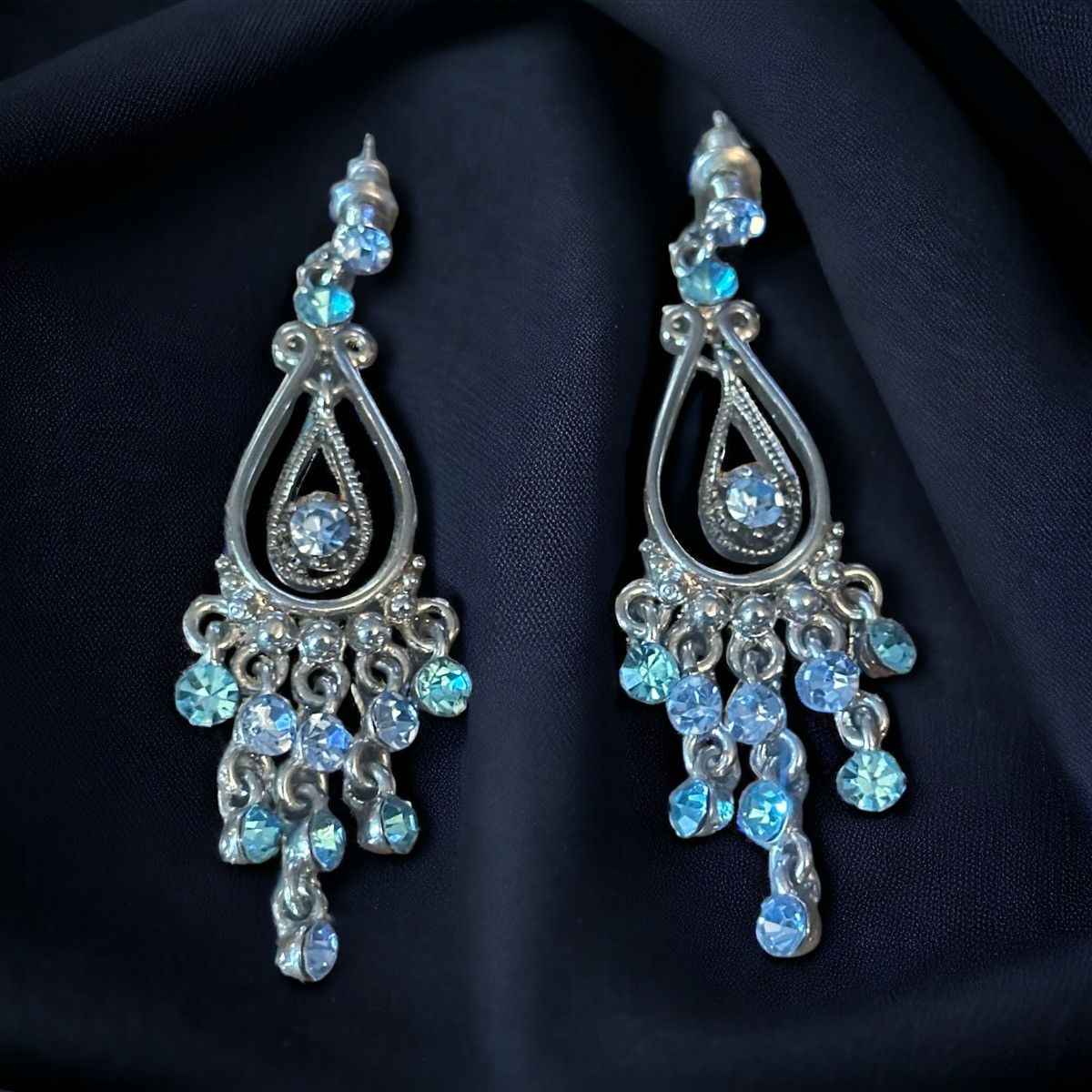 Other Teardrop gemstone chandelier earrings Size ONE SIZE - 1 Thumbnail