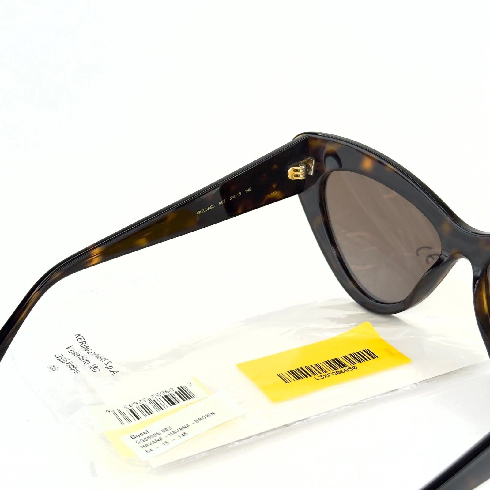 Gucci GUCCI Gg0895s 0895 Havana 002 Fashion Chunky Sunglasses Size ONE SIZE - 2 Thumbnail