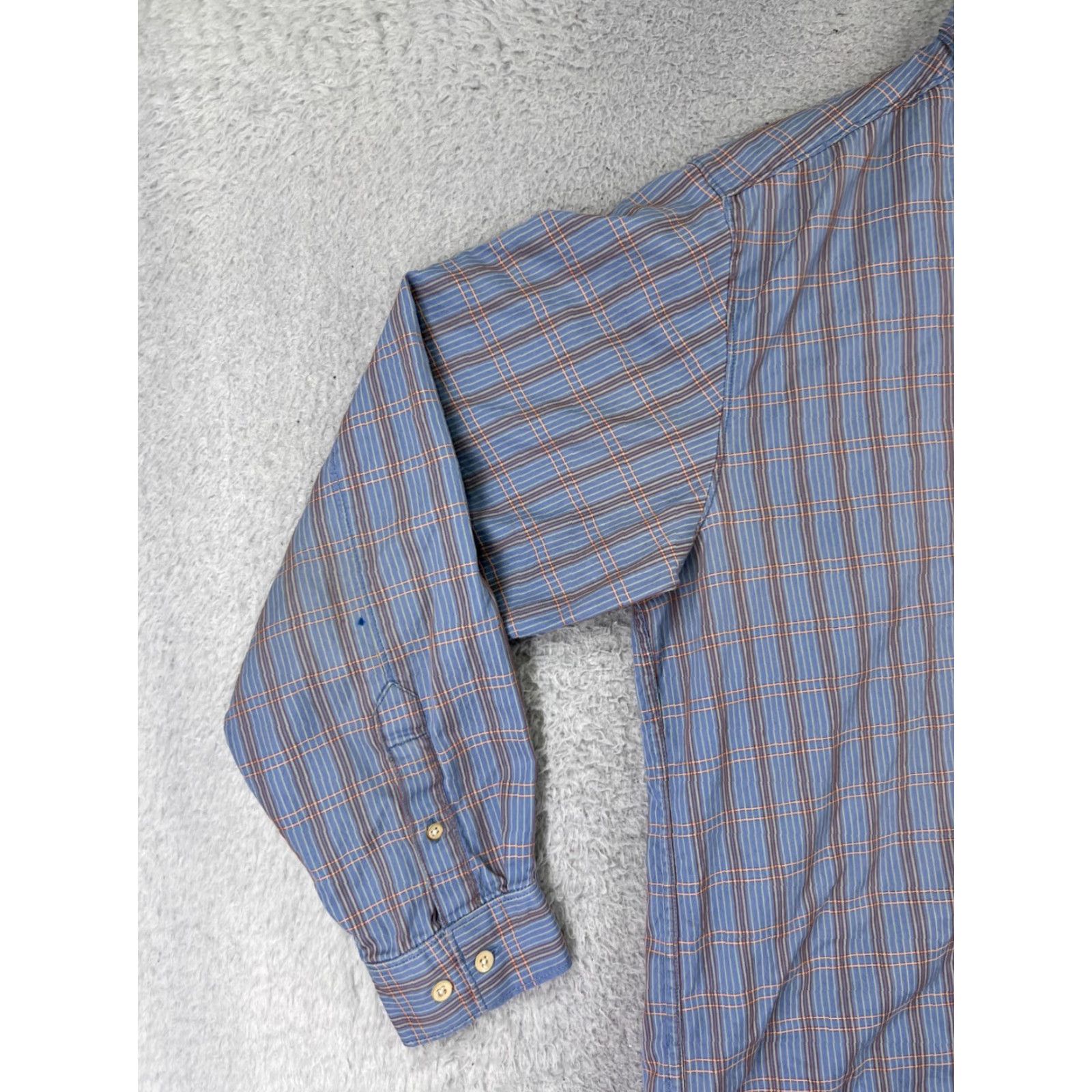Tommy Bahama Tommy Bahama Shirt Men Large Blue Plaid 100% Cotton Button Up Hawaiian Vacation Size US L / EU 52-54 / 3 - 5 Thumbnail