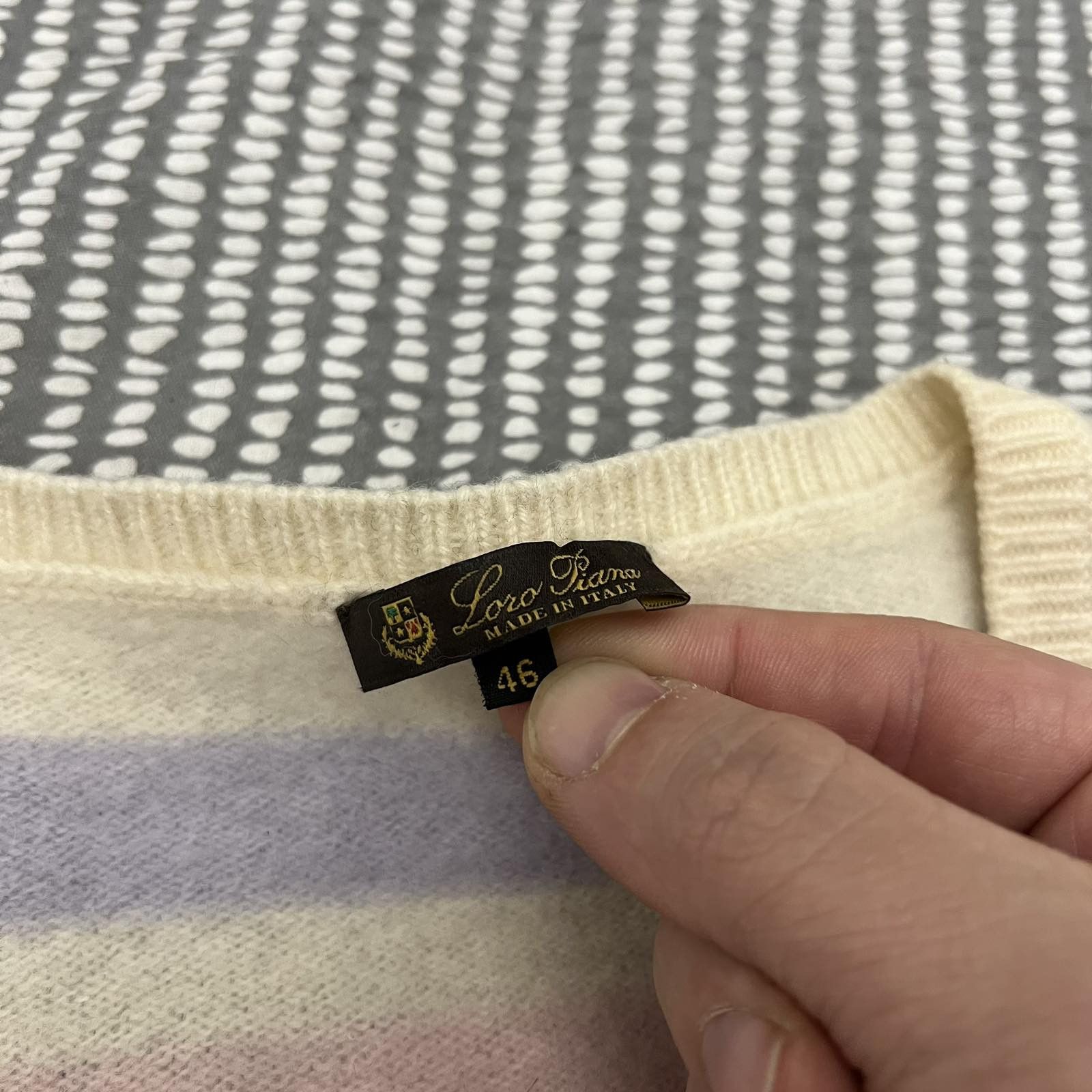 Loro Piana Loro Piana Cashmere striped Sweater Size S Size L / US 10 / IT 46 - 3 Thumbnail