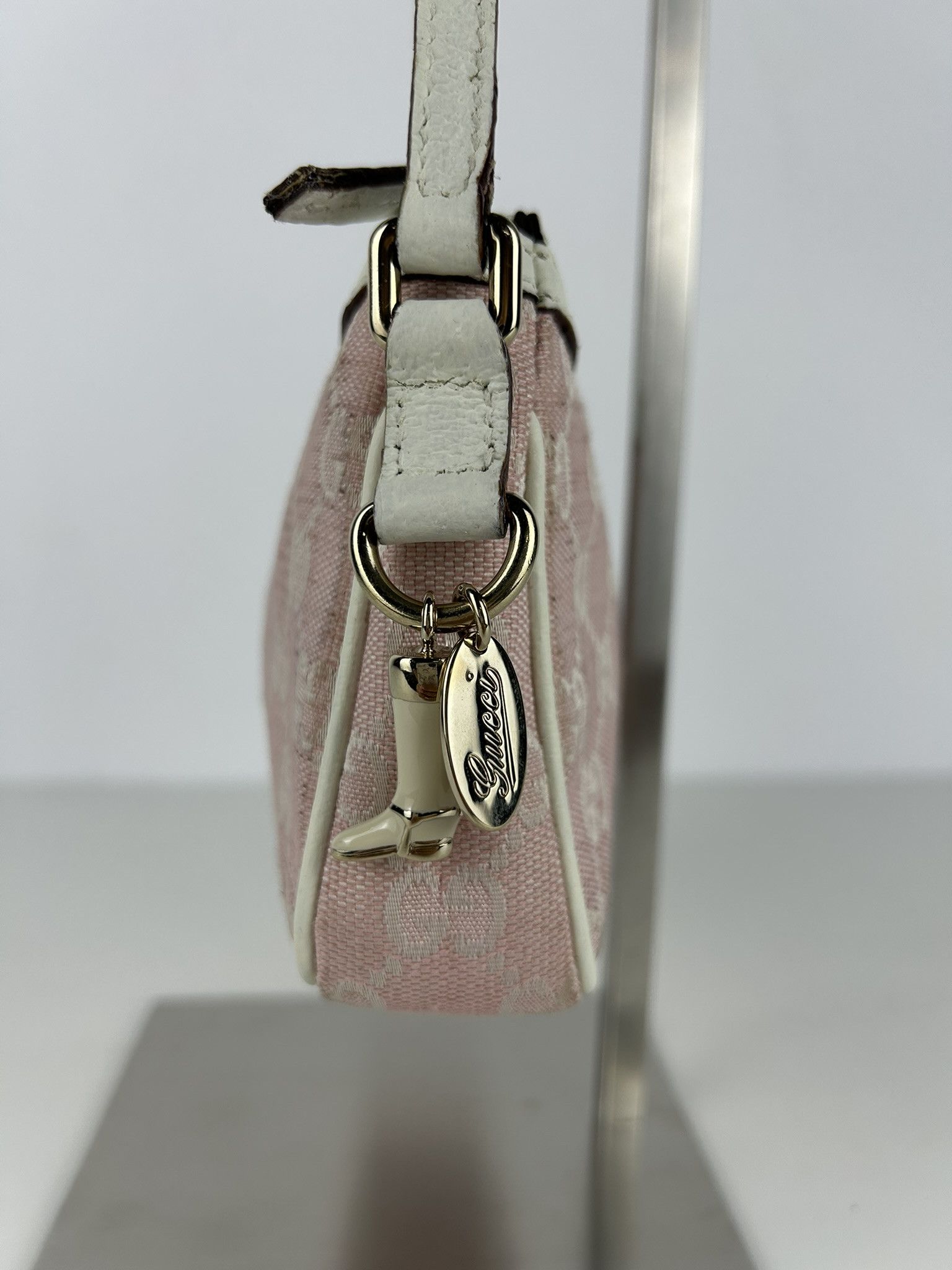 Gucci Gucci pink gg monogram canvas pochette Size ONE SIZE - 7 Thumbnail