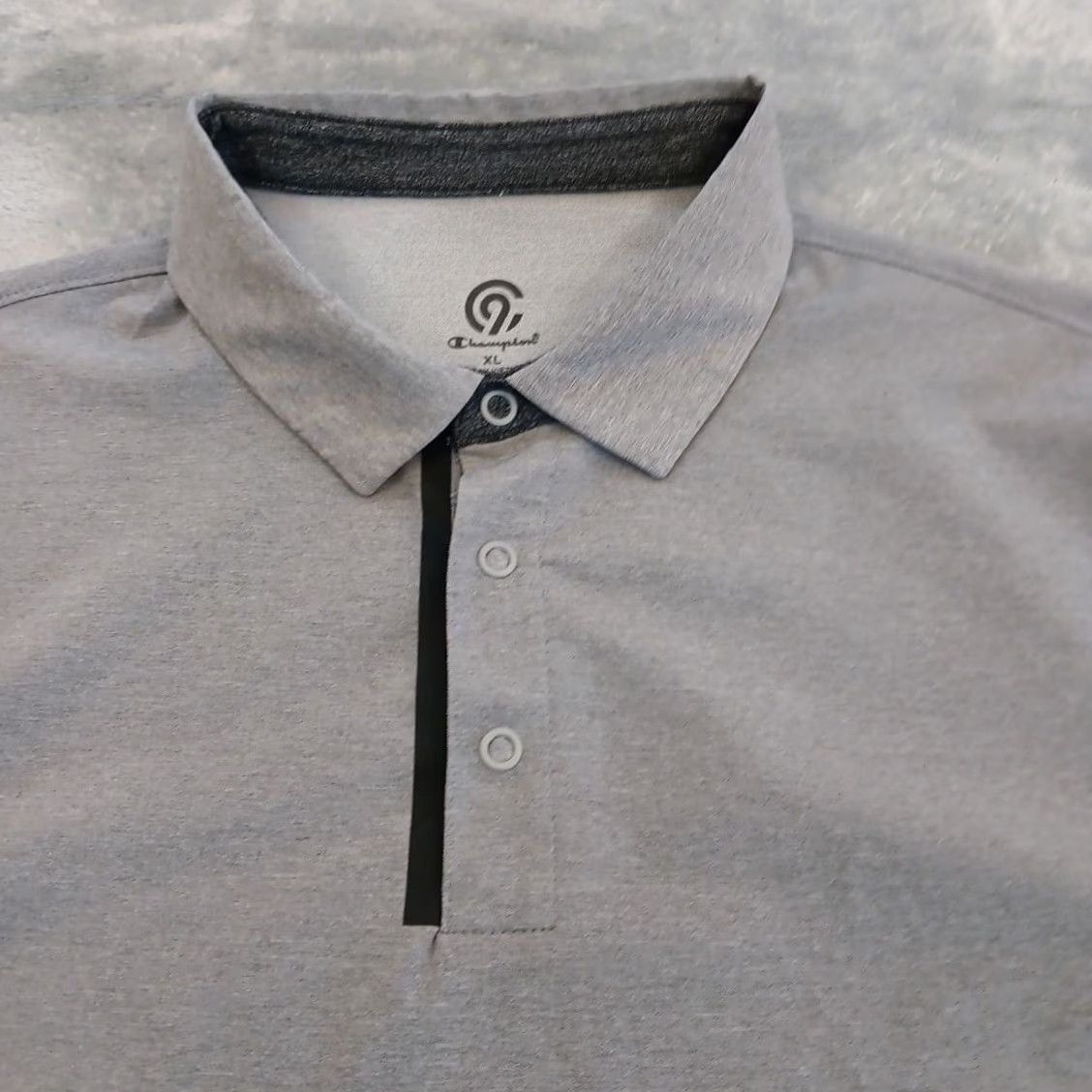 Champion Champion Polo Shirt Mens XL Gray Short Sleeve Size US XL / EU 56 / 4 - 2 Thumbnail
