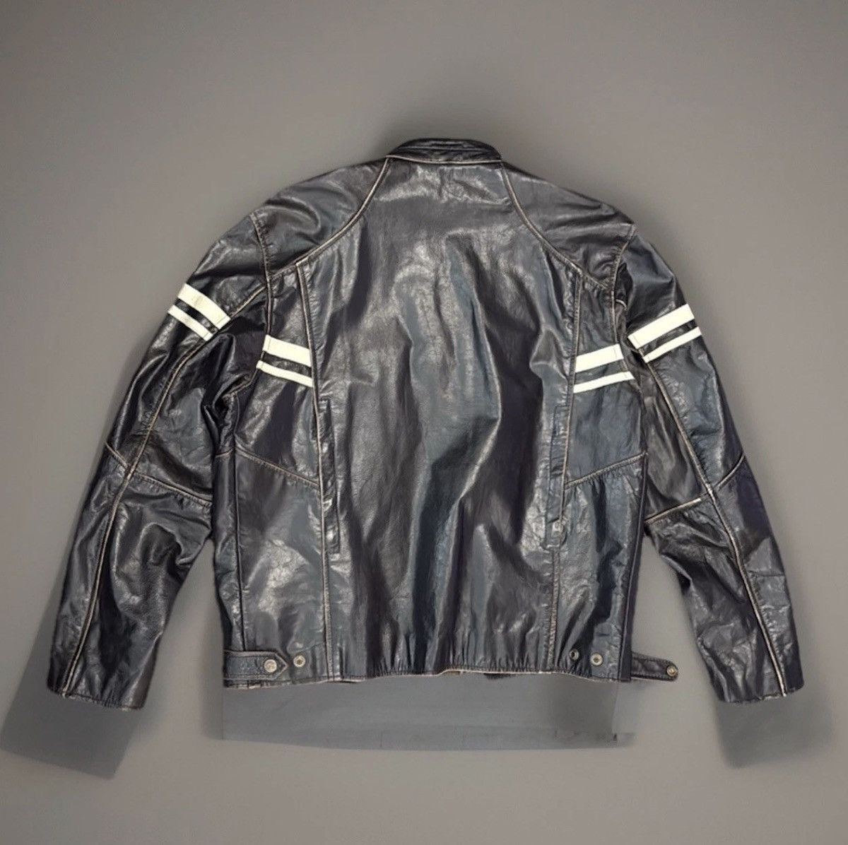 Other River Road Motorcycle Leather Jacket Men’s Size 40 Size US M / EU 48-50 / 2 - 3 Thumbnail